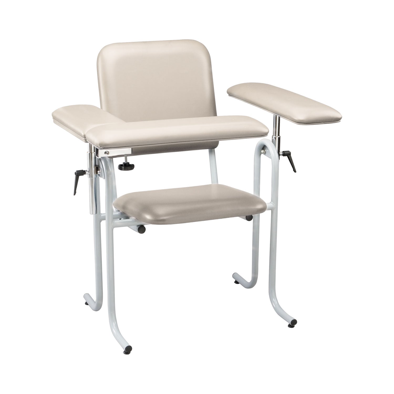 4382F-OAT - Dukal Corporation - Blood Draw Chair with Flip Up Arm, Upholstered, Seat Dimensions: 18"W x 17"D x 19"H, Oatmeal (DROP SHIP ONLY) , ea