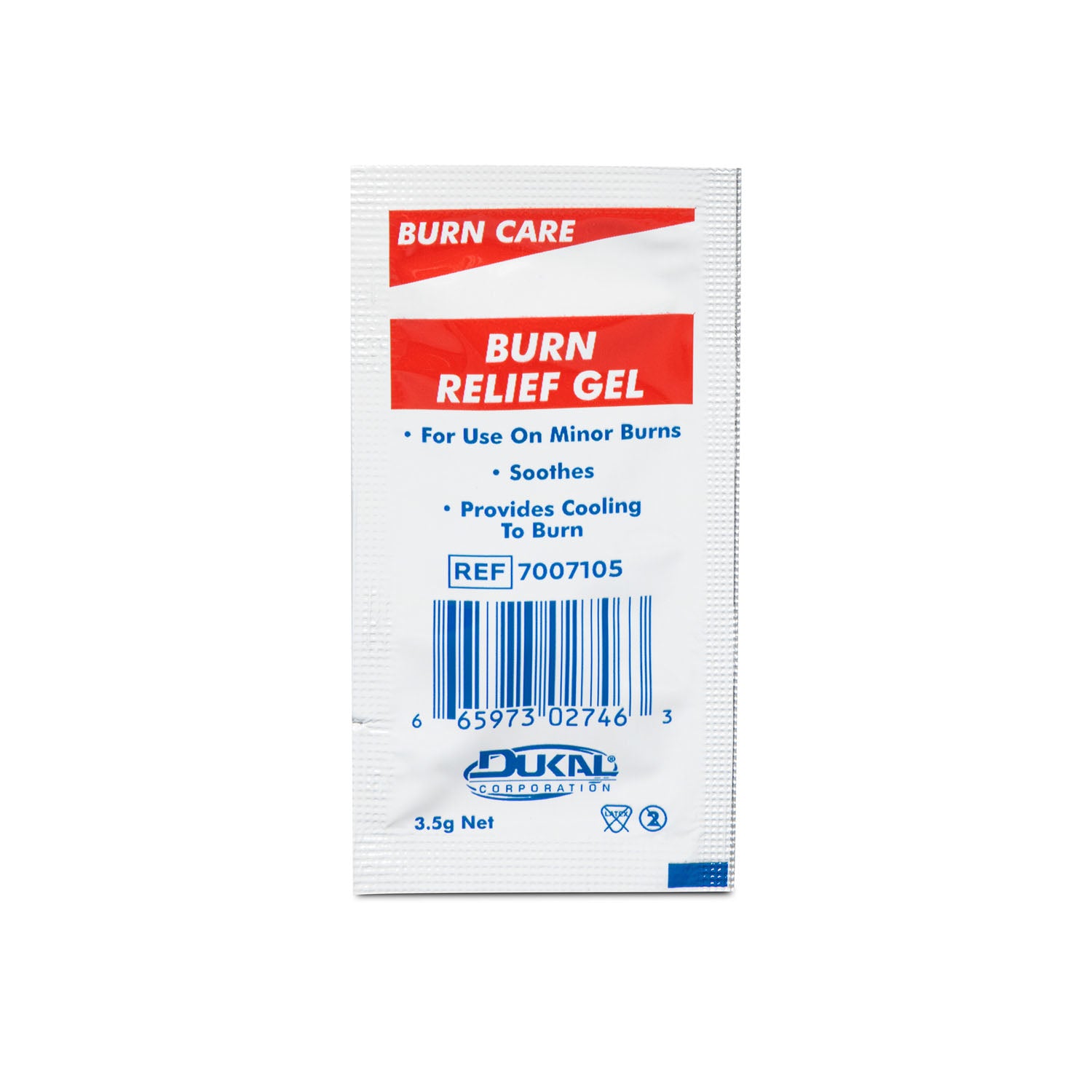 7007105-6 - Dukal Corporation - Burn Gel Sachet, 3.5g, Sterile, 6/bx, 100 bx/cs , cs
