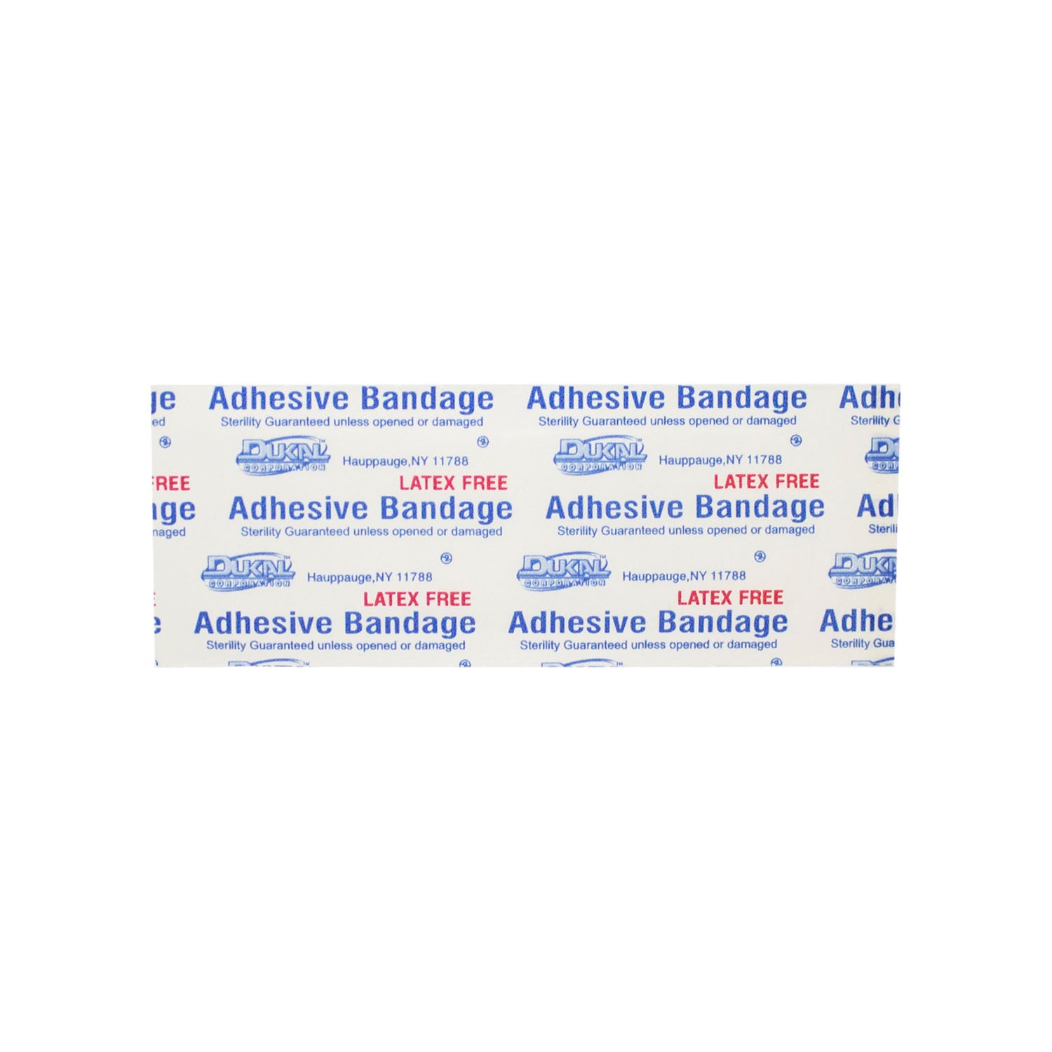 7608 - Dukal Corporation - Adhesive Bandage, Sheer, 1" x 3", Sterile, 100/bx, 24 bx/cs , cs