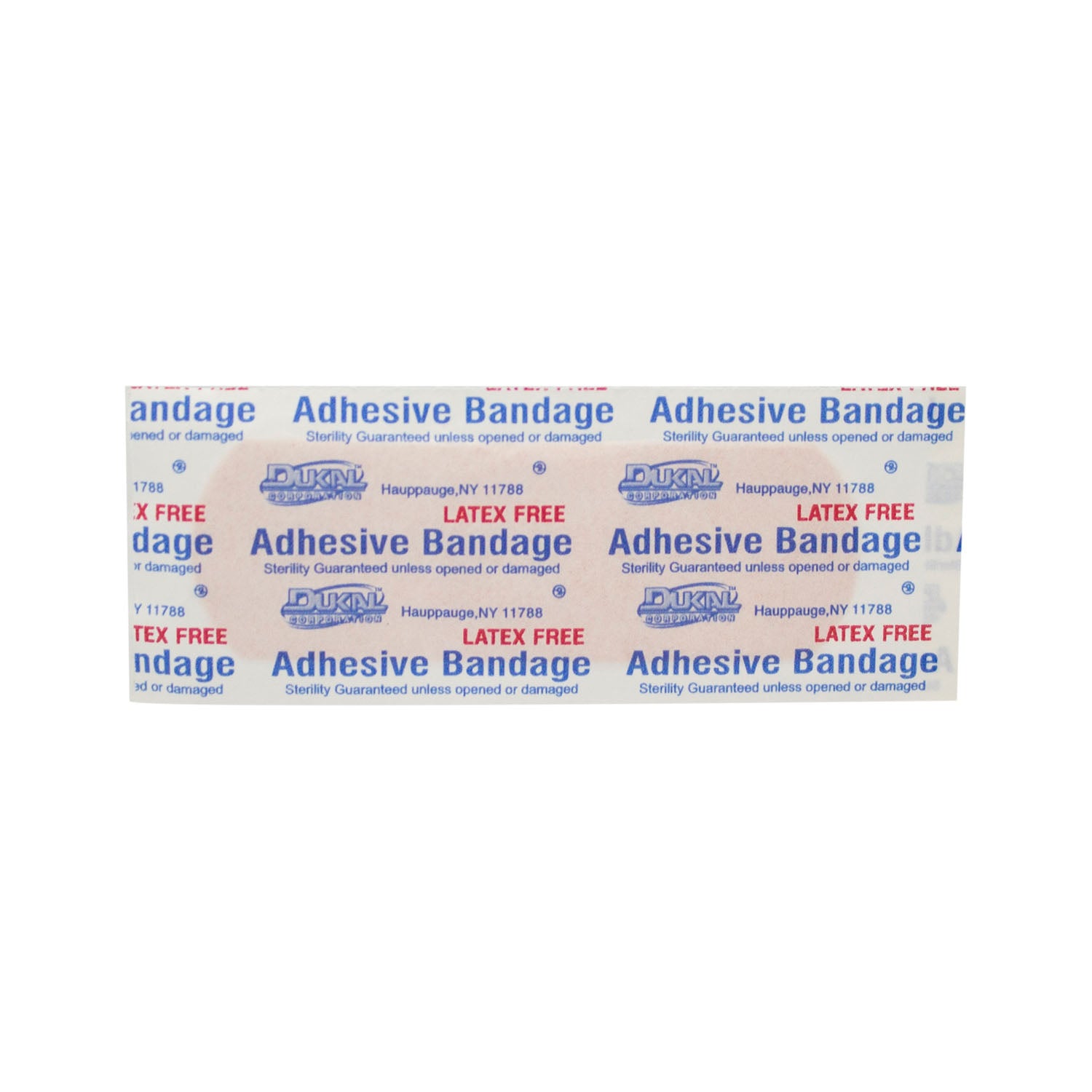 7609 - Dukal Corporation - Bandage, Flexible Fabric Adhesive Strips, 1" x 3", 100/bx, 24 bx/cs , cs