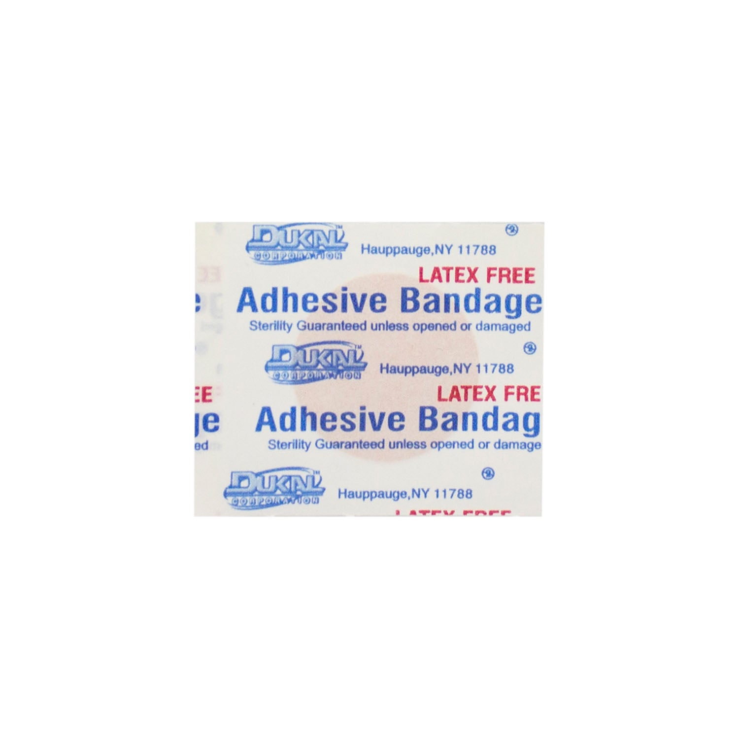 7614 - Dukal Corporation - Vendaje adhesivo de plástico, punto de 7/8", estéril, 100/caja, 24 cajas/caja