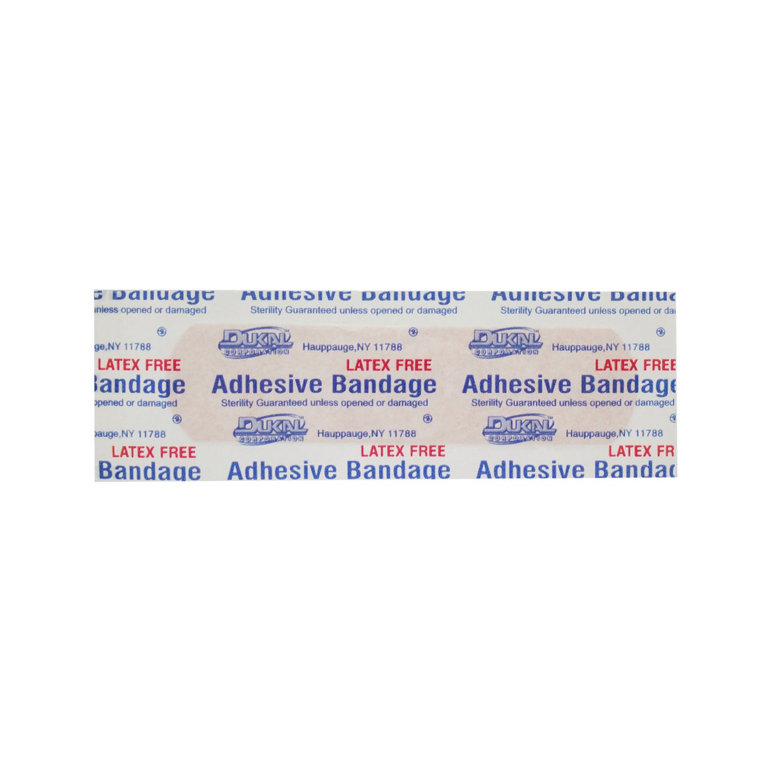7616 - Dukal Corporation - Adhesive Bandage, Plastic, 3/4" x 3", Sterile, 100/bx, 24 bx/cs , cs