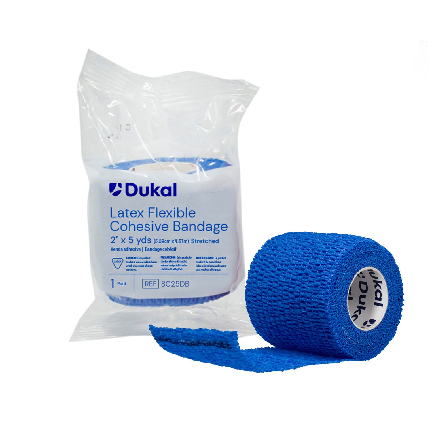 8025DB - Dukal Corporation - Bandage, Cohesive, 2", Non-Sterile, Dark Blue, 5 yds/rl, 36 rl/bx , bx