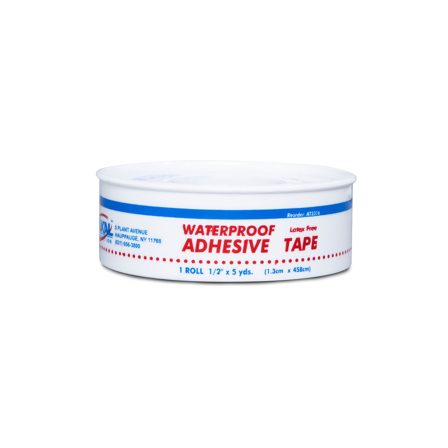 AT2316 - Dukal Corporation - Tape, ½" x 5 yds, Waterproof, 24 rl/bx, 18 bx/cs , cs