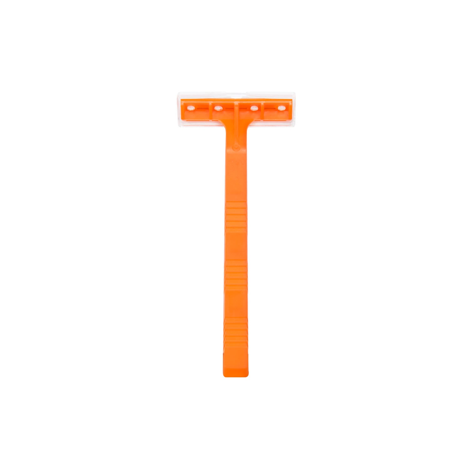 DR03 - Dukal Corporation - Razor, Single Edge, Orange Handle, Clear Plastic Guard, 100/bx, 20 bx/cs , cs