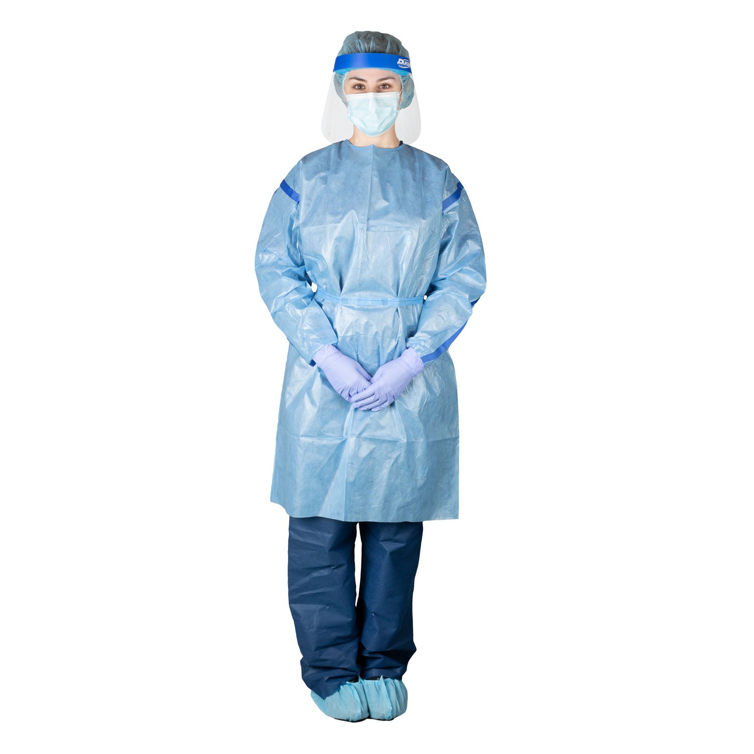 G1007 - Dukal Corporation - Chemotherapy Gown, Poly-Coated, X-Large, 10/bg, 3 bg/cs , cs