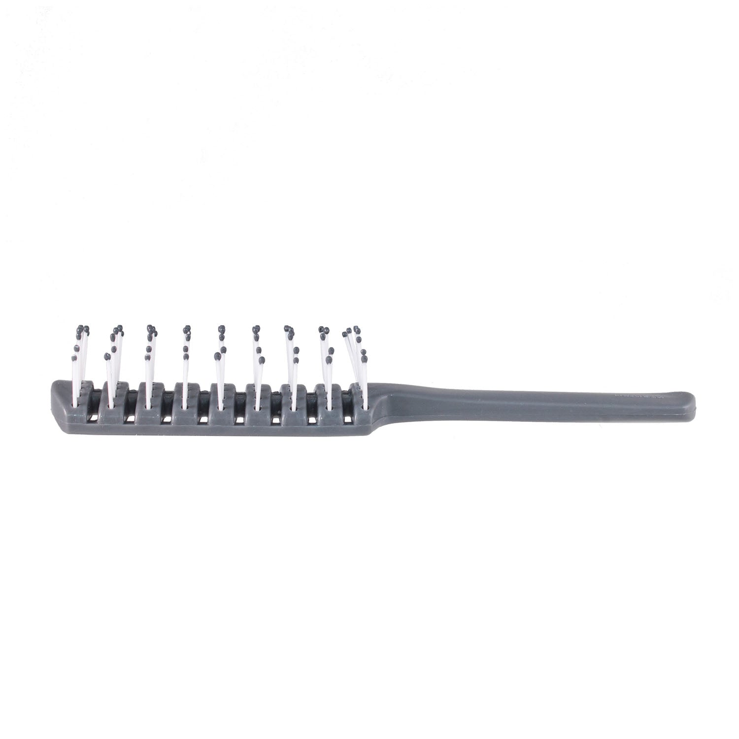 HB02 - Dukal Corporation - Hair Brush, Adult, Gray Handle with Plastic Bristles, Round Tips, 1/bg, 12 bg/bx, 24 bx/cs , cs