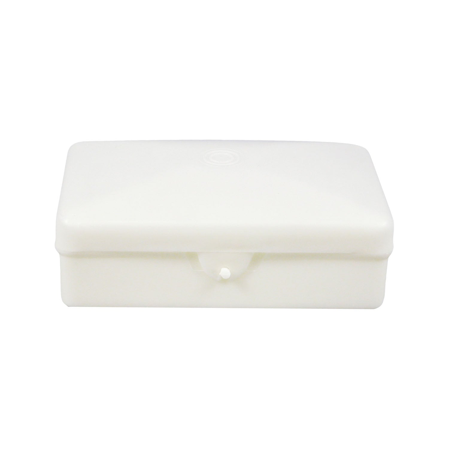 SB01 - Dukal Corporation - Soap Box, Plastic with Hinged Lid, Ivory, Holds Up to #5 Bar, 1/pk, 100/cs , cs