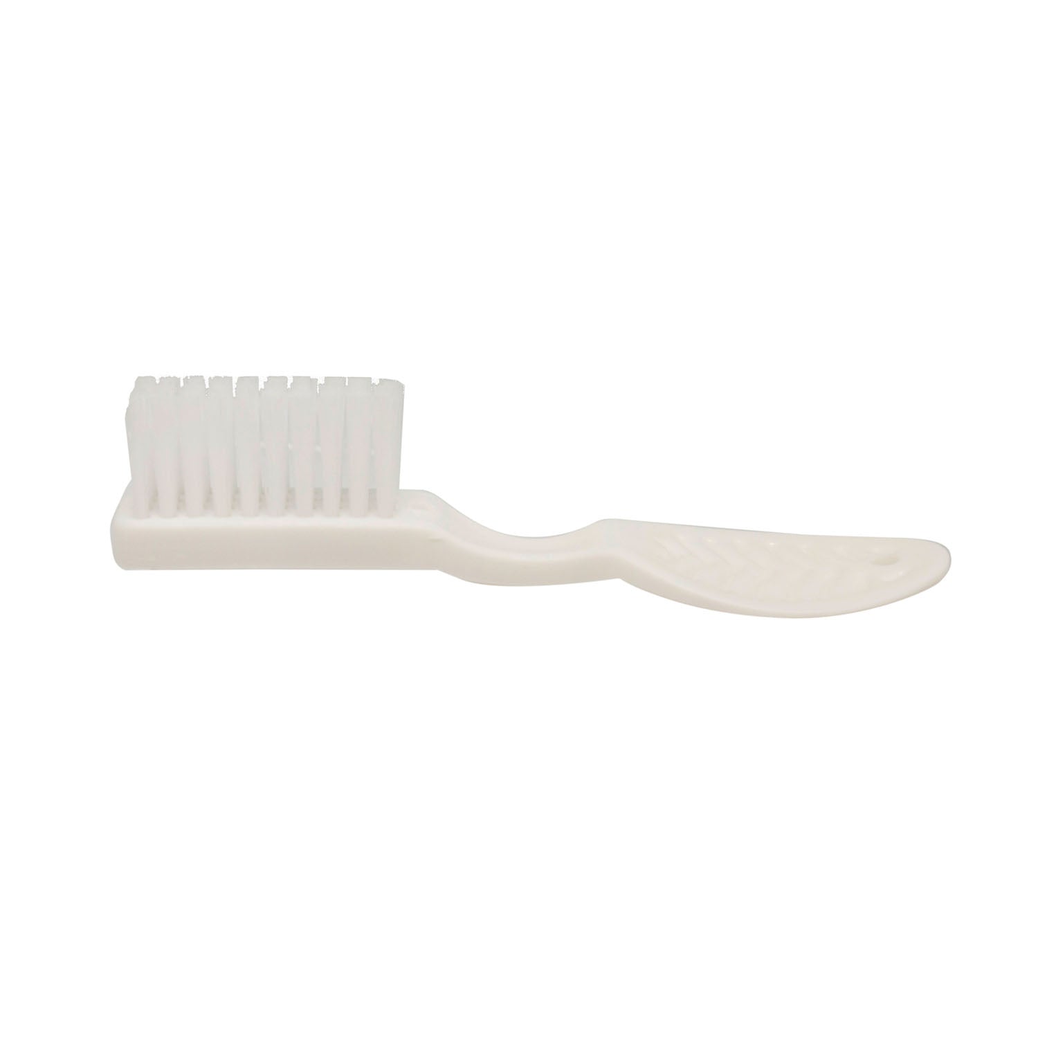 TB5118 - Dukal Corporation - Security Toothbrush, 39 Tuft, White Thumbprint Handle, White Nylon Bristles, 144/bx, 10 bx/cs , cs