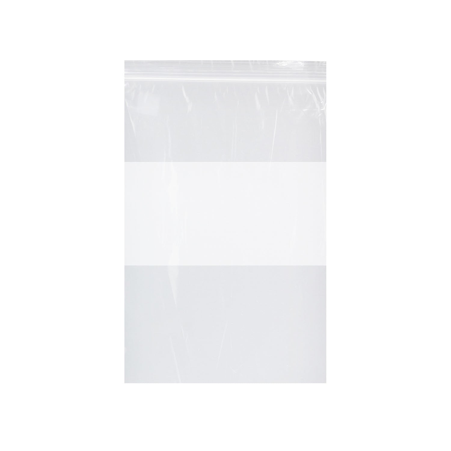 ZIP58WB - Dukal Corporation - Zip Bag, Clear with White Block, 2 mil, 5" x 8", 1000/cs , cs