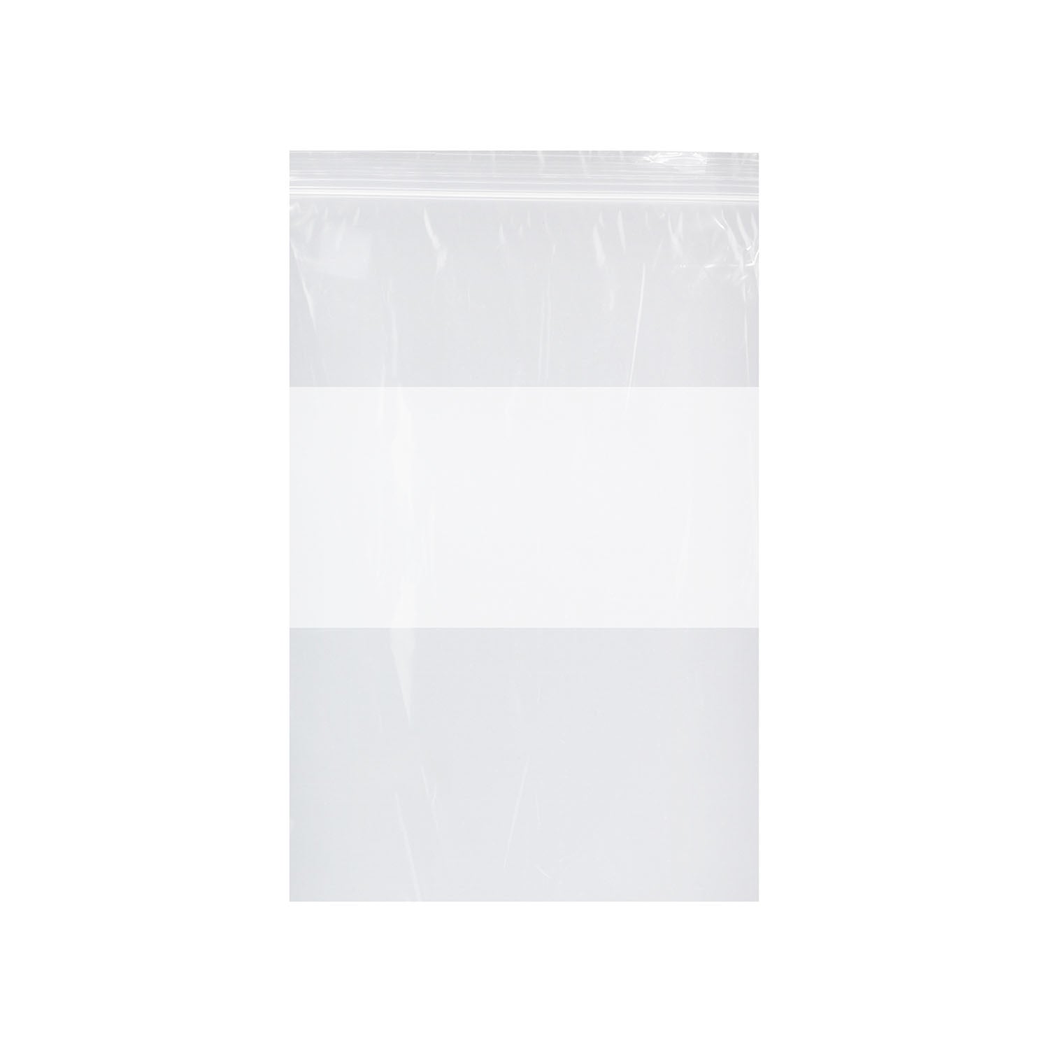 ZIP810WB - Dukal Corporation - Zip Bag, Clear with White Block, 2 mil, 8" x 10", 1000/cs , cs