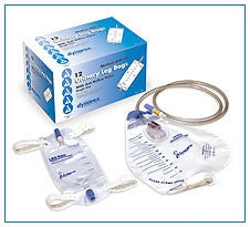 575261 - Dynarex - Urinary Drain Bag Anti-Reflux Valve Sterile Fluid Path 2000 mL Vinyl 4271 Pack of 1, (EA)