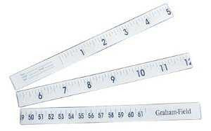 860652 - Grafco - Measurement Tape Grafco 36'' Paper Disposable English / Metric 1335 Box of 1000, (BX)