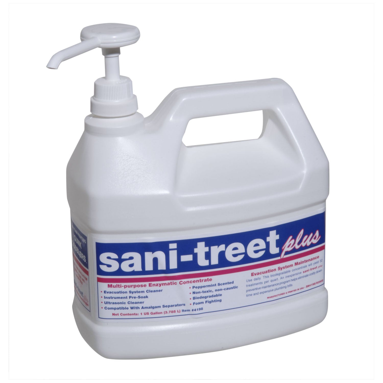 4198-NDC - Enzyme Industries, Inc. - Sani-Treet Plus, Gallon, Peppermint, 4/cs (Item on Manufacturer Backorder – Inventory Limited when Available) , cs