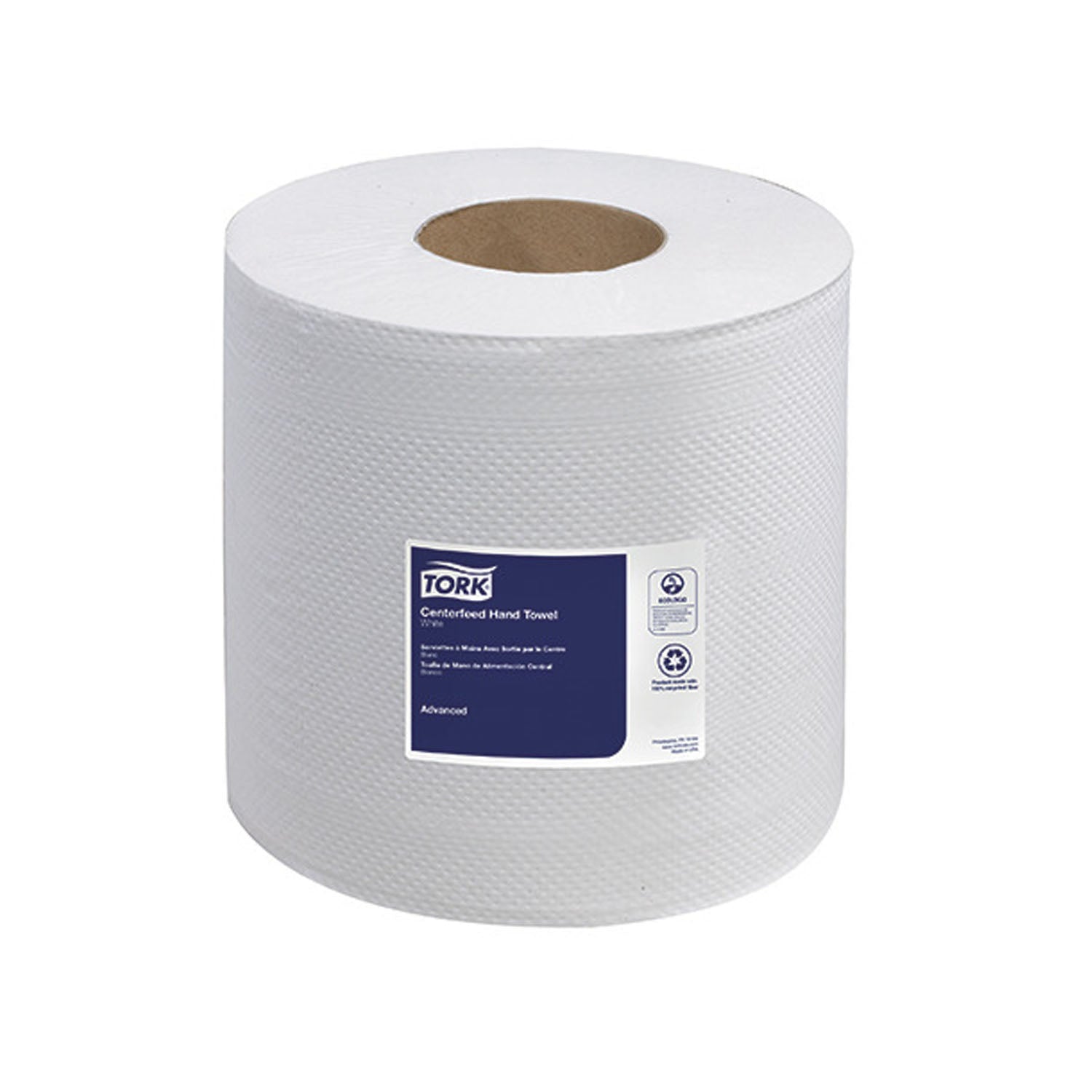 120932 - Essity Professional Hygiene North America, LLC - Advanced Hand Towel, Centerfeed, Soft, 2-Ply, White, 7.6" x 11.8", 500 sht/rl, 6 rl/cs (60 cs/plt) , cs