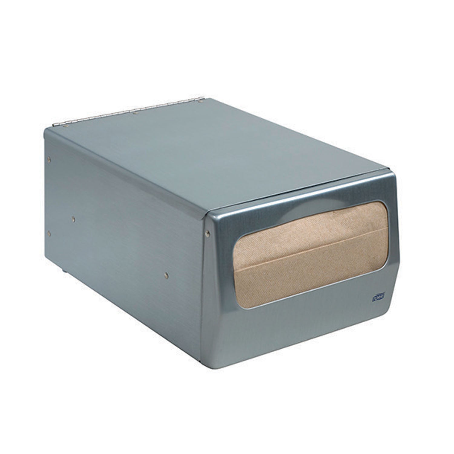 17CBS - Essity Professional Hygiene North America, LLC - Napkin Dispenser, Masterfold, Counter, Universal, Brushed Steel, N7, Metal, 5.6" x 7.6" x 11.8" (42 cs/plt) (To Be DISCONTINUED) , ea