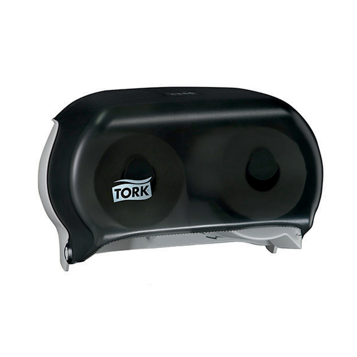 59TR - Essity Professional Hygiene North America, LLC - Dispensador de rollos de papel higiénico, doble, universal, color humo, T24, plástico, 8,3" x 12,8" x 5,6" (231 cajas/paquete), c/u