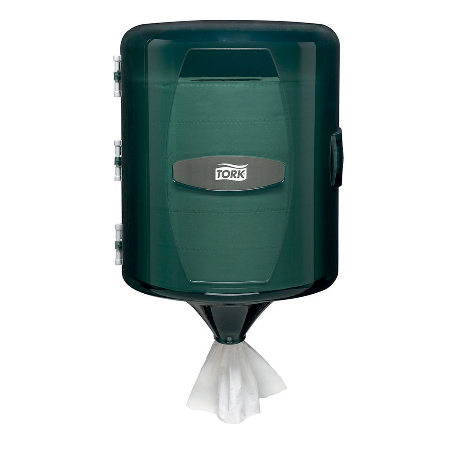 93T - Essity Professional Hygiene North America, LLC - Dispensador de toallas de mano de alimentación central, universal, color humo, M23, plástico, 12,8" x 10,1" x 10" (140 cajas/paquete), c/u