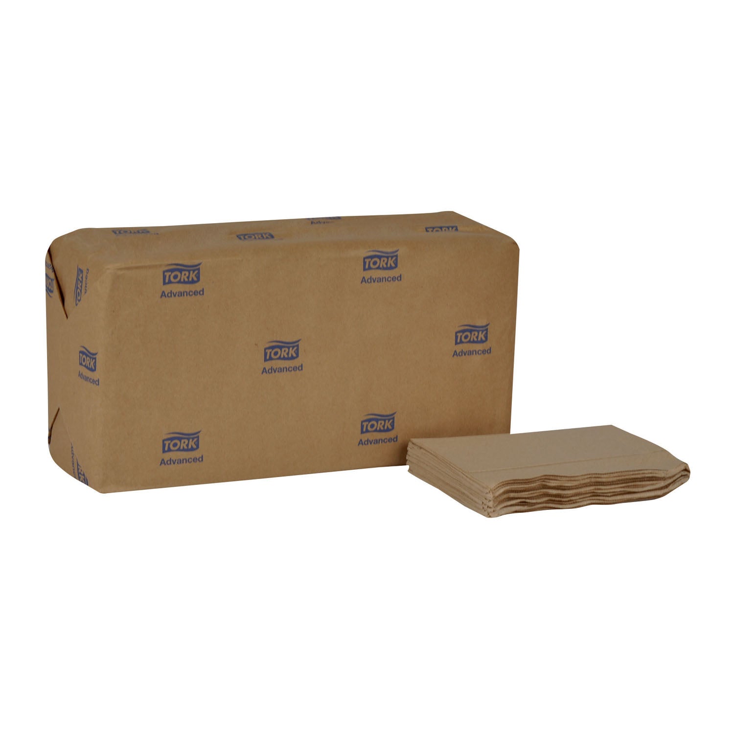 D806E - Essity Professional Hygiene North America, LLC - Servilleta dispensadora Masterfold, Advanced, Natural, Suave, 1 capa, Repujada, N7, 17" x 12", 500/paquete, 12 paquetes/caja (35 cajas/plt)