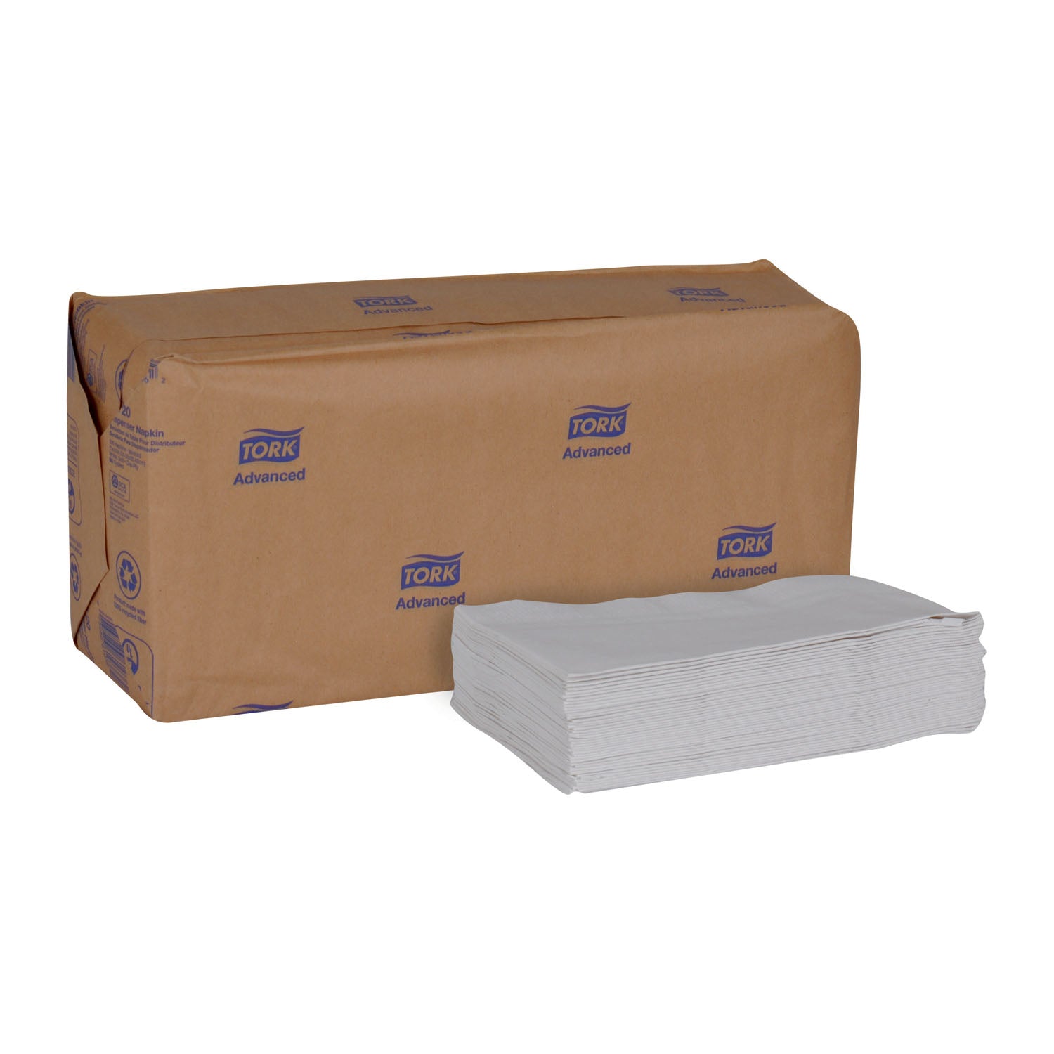 D820 - Essity Professional Hygiene North America, LLC - Servilleta dispensadora Masterfold, Minifold, Advanced, blanca, suave, de una capa, con relieve, N7, 30,5 x 33 cm, 500/paquete, 12 paquetes/caja (42 cajas/plt)
