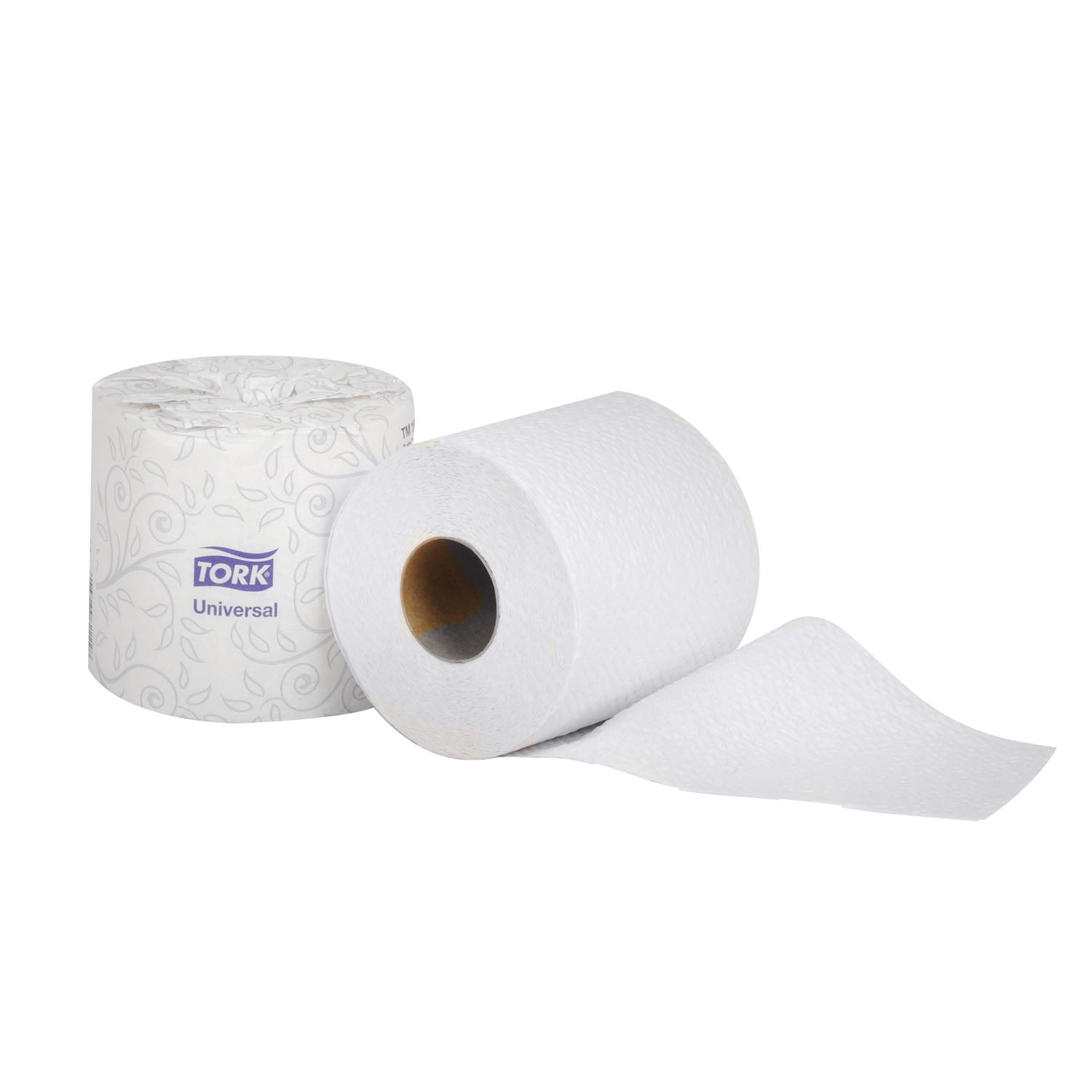 TM1601A - Essity Professional Hygiene North America, LLC - Rollo de papel higiénico universal, blanco, 2 capas, T24, 47,6 m (156,25 pies), 10,8 cm x 11,2 cm (4,2" x 4,4"), 500 hojas/cartón, 48 cartuchos/caja (55 cajas/plt).