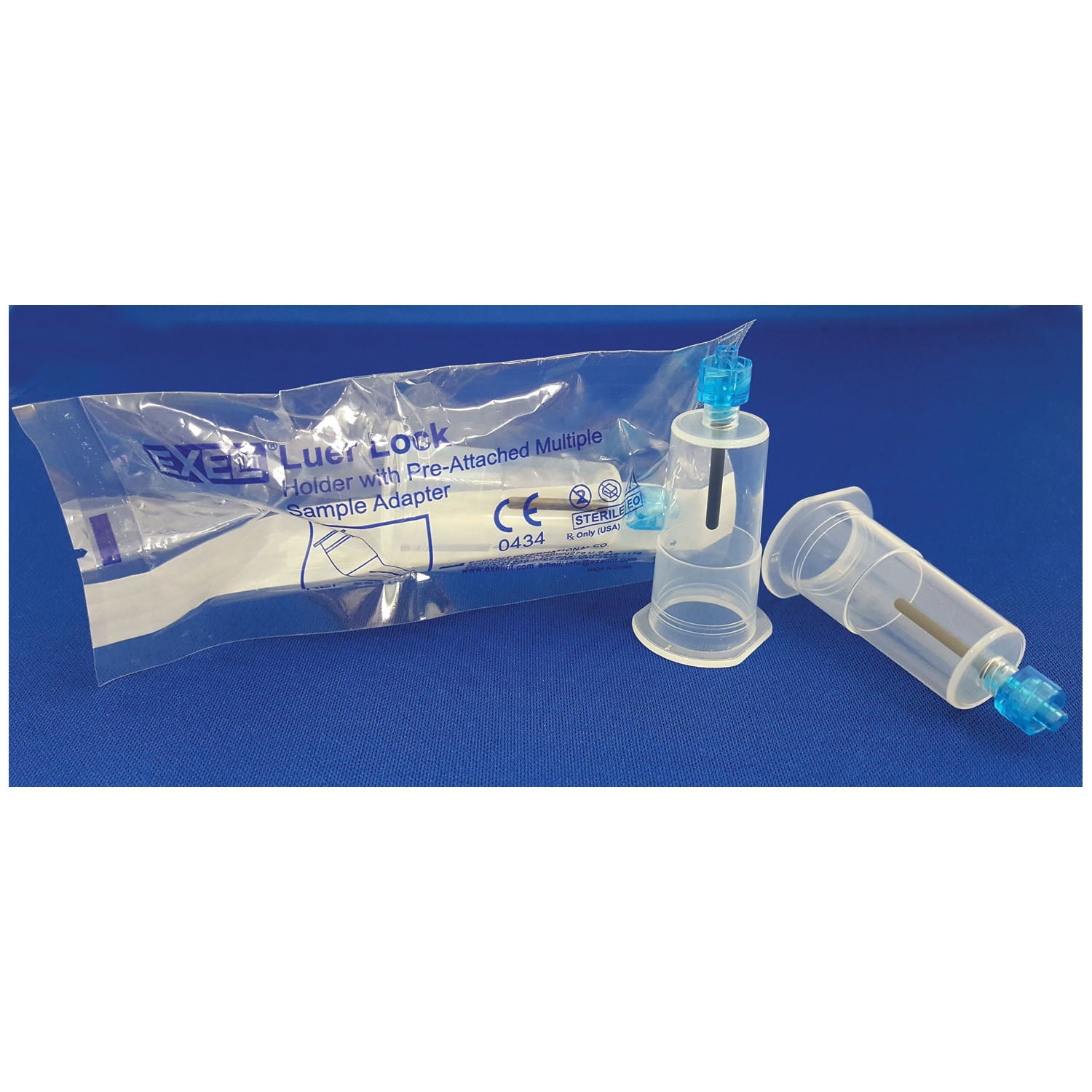 26532 - Exel Corporation - Multi-Sample Holder with Pre-Attached Luer Lock Adapter, Sterile, 50/bx, 4 bx/cs (64 cs/plt) , cs