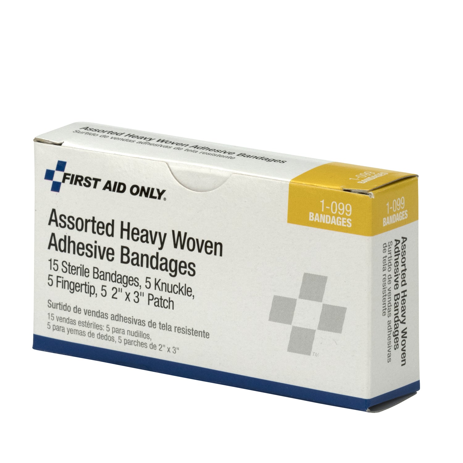 1-099-001 - First Aid Only/Acme United Corporation - Assorted Fabric Bandages (5 Patch, 5 Knuckle, 5 Fingertip) (DROP SHIP ONLY - $150 Minimum Order) , ea