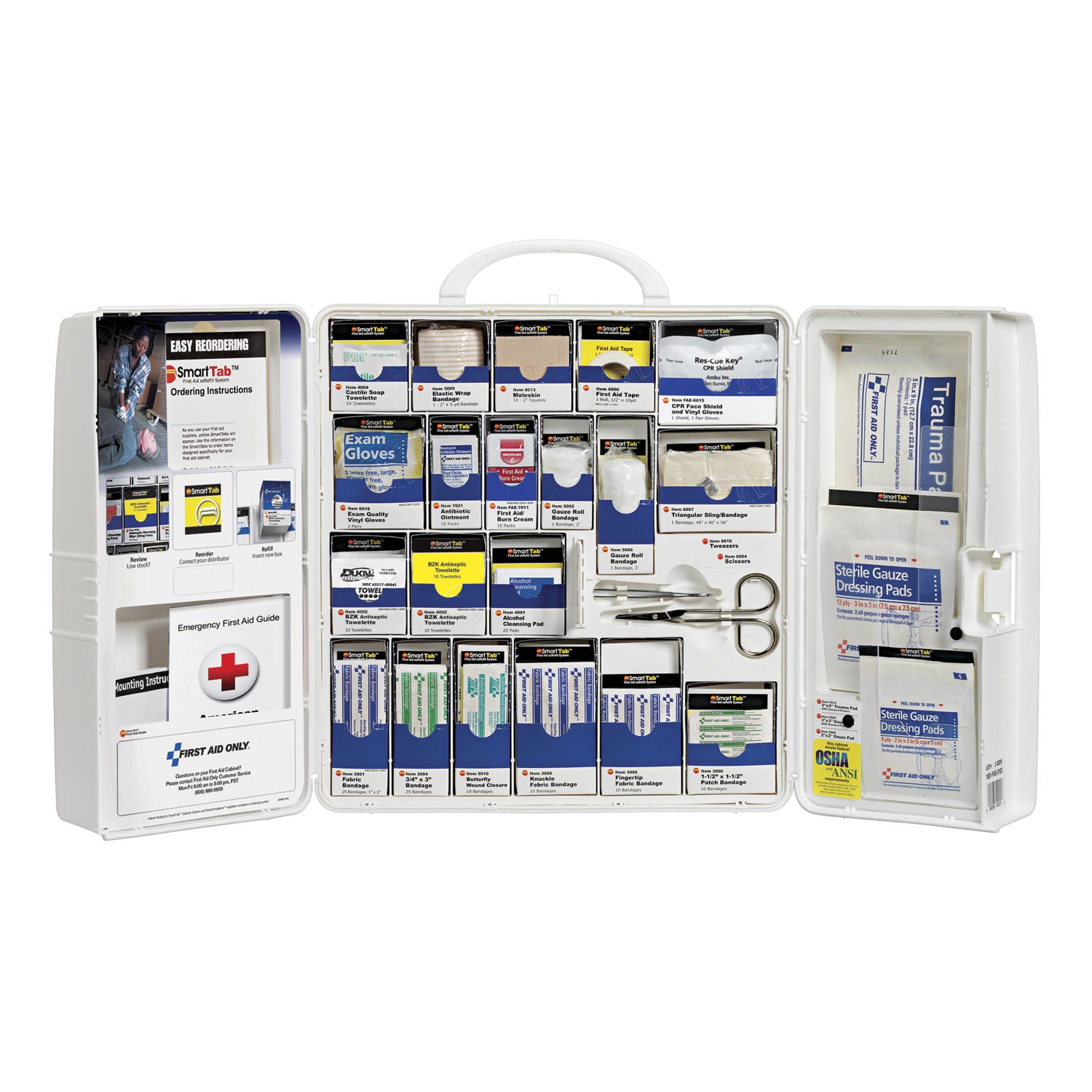 1001-FAE-0103 - First Aid Only/Acme United Corporation - Large Plastic Smart Compliance Cabinet, without Meds (DROP SHIP ONLY - $150 Minimum Order) , ea