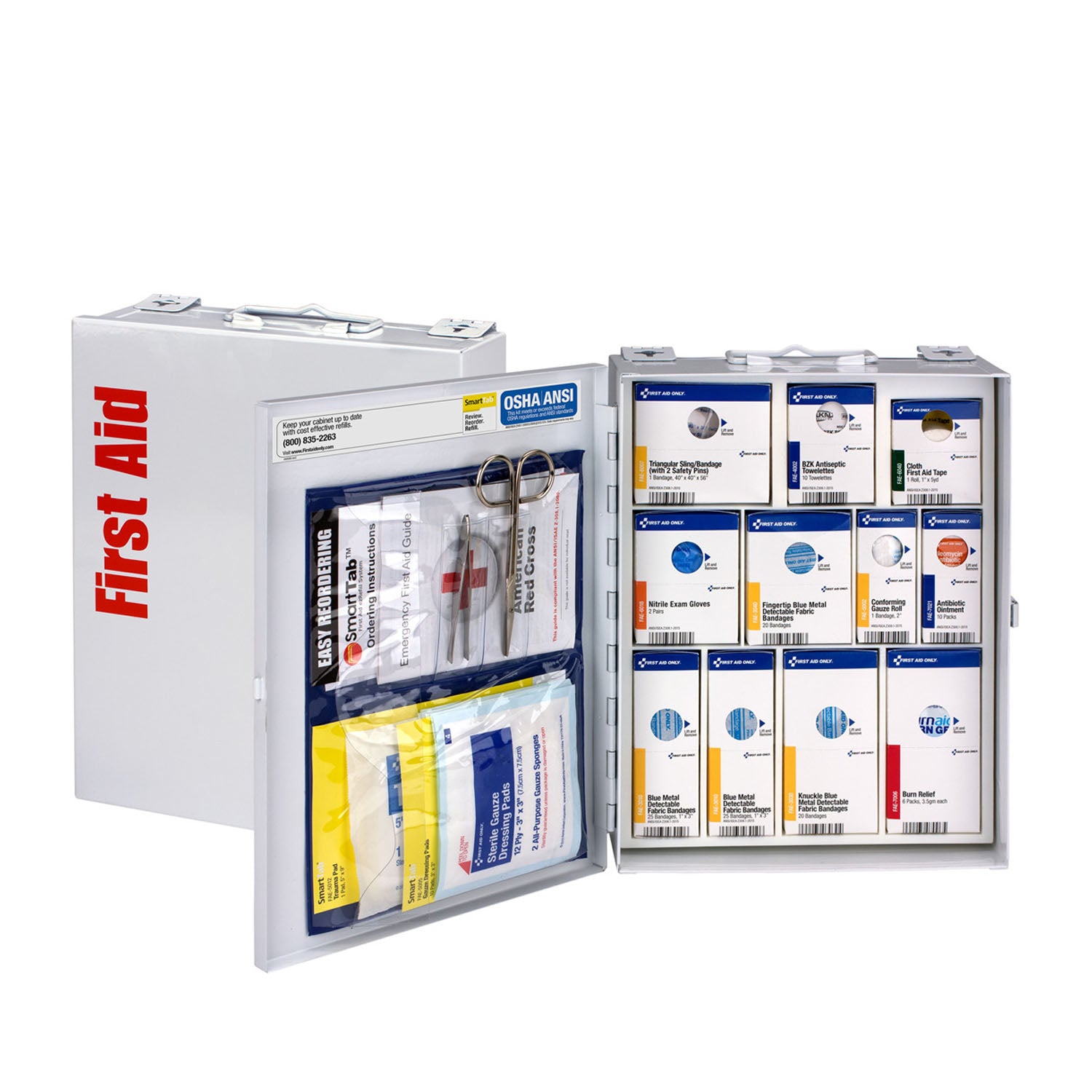1350-FAE-0103 - First Aid Only/Acme United Corporation - Medium Metal Smart Compliance Food Service Cabinet (DROP SHIP ONLY - $150 Minimum Order) , ea