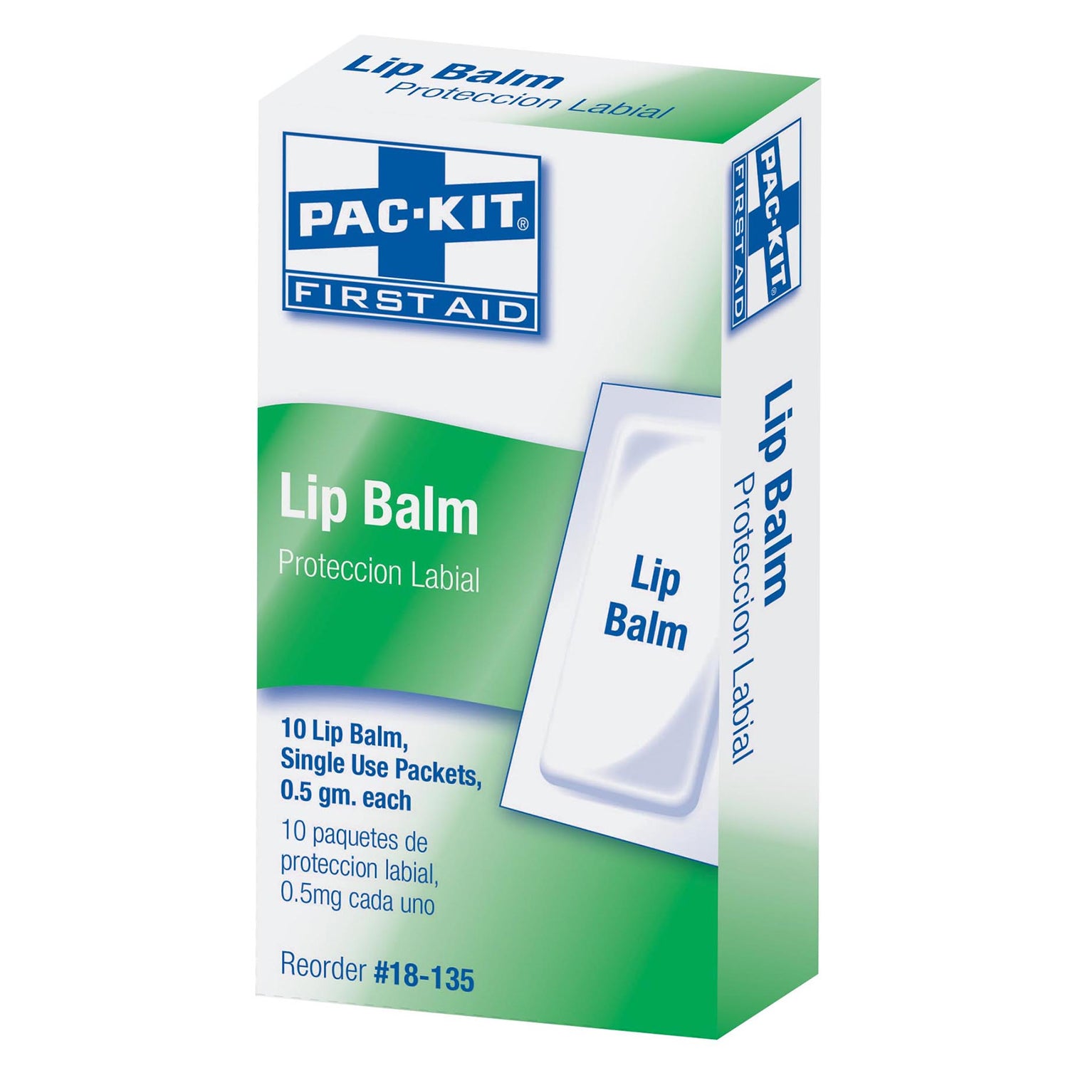 18-135 - First Aid Only/Acme United Corporation - Lip Balm Packets, 10/bx (DROP SHIP ONLY - $150 Minimum Order) , bx