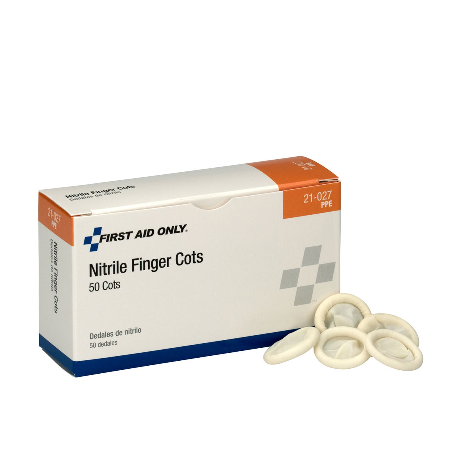 21-027 - First Aid Only/Acme United Corporation - Nitrile Finger Cots, 50/bx (DROP SHIP ONLY - $150 Minimum Order) , bx