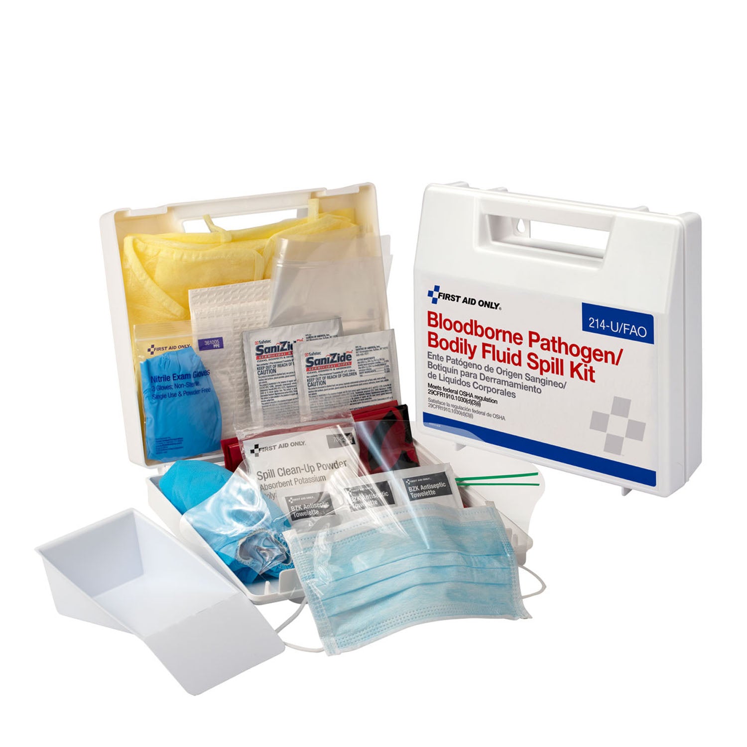 214-U/FAO - First Aid Only/Acme United Corporation - BBP Spill Clean Up Kit, Plastic Case (DROP SHIP ONLY - $150 Minimum Order) , ea