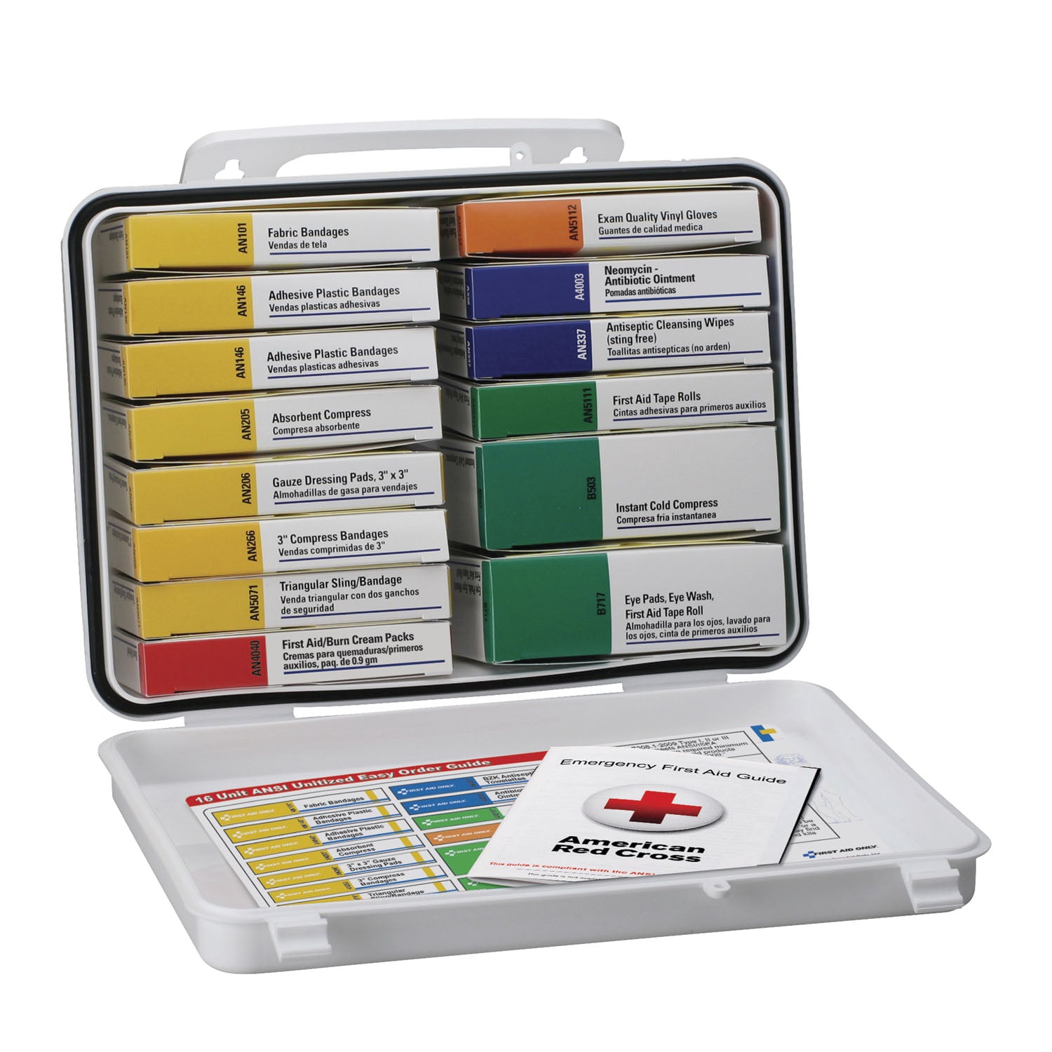239-AN - First Aid Only/Acme United Corporation - First Aid Kit, 16 Unit, Plastic Case (DROP SHIP ONLY - $150 Minimum Order) , ea