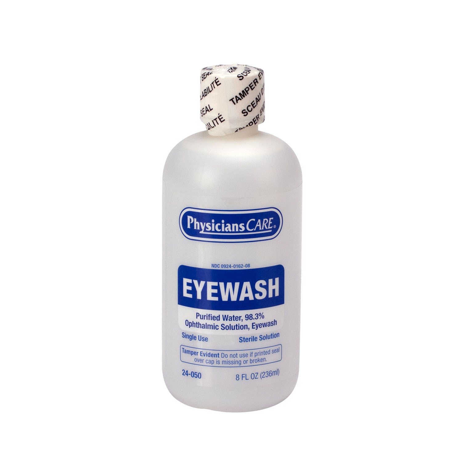 24-308 - First Aid Only/Acme United Corporation - Eyewash Station, 8oz, Triple Screw Cap Bottle , 6/cs (DROP SHIP ONLY - $150 Minimum Order) , cs