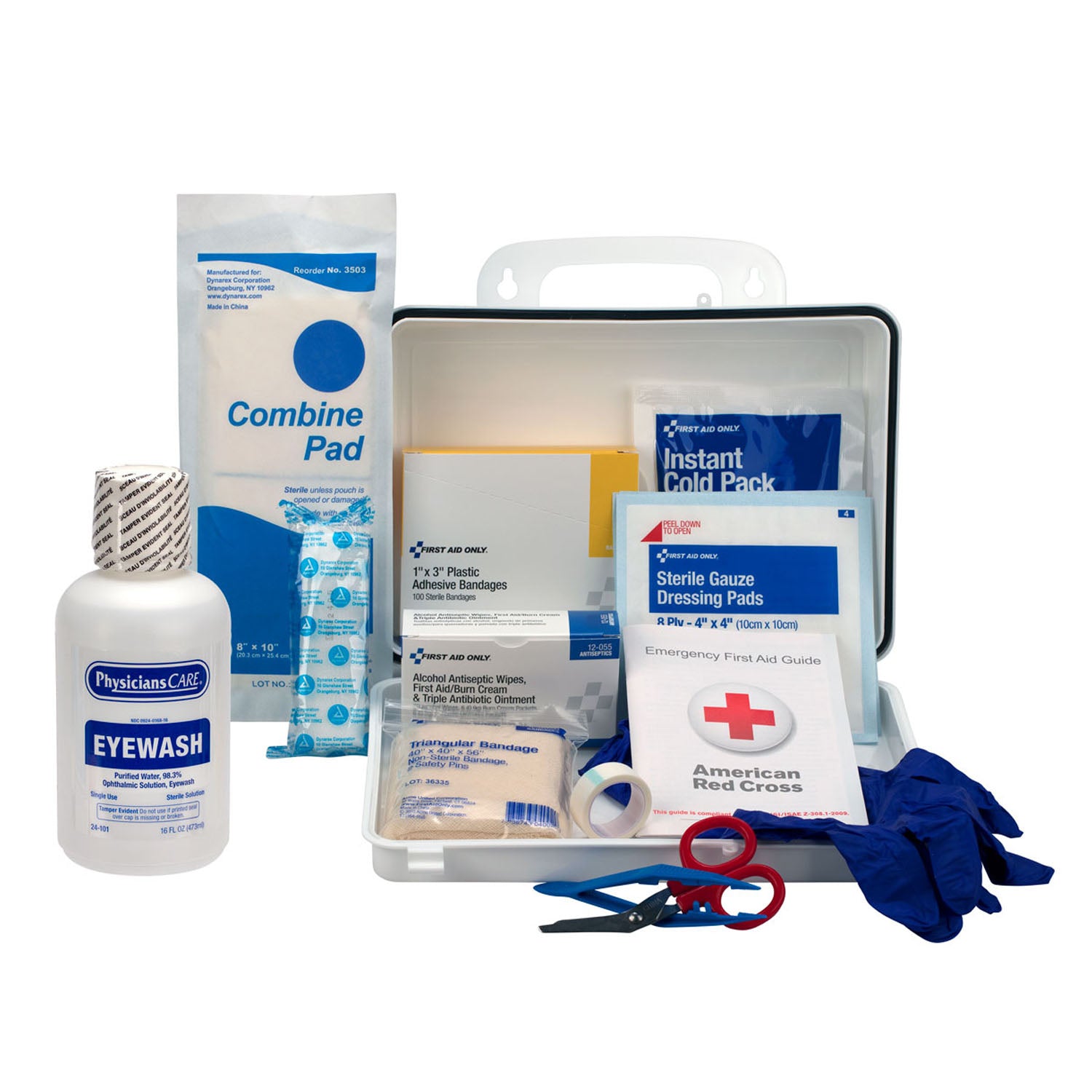 24-500-001 - First Aid Only/Acme United Corporation - Eyewash Station, (1) 16oz Screw Cap Bottle, w/ OSHA First Aid Kit , 6/cs (DROP SHIP ONLY - $150 Minimum Order) , cs