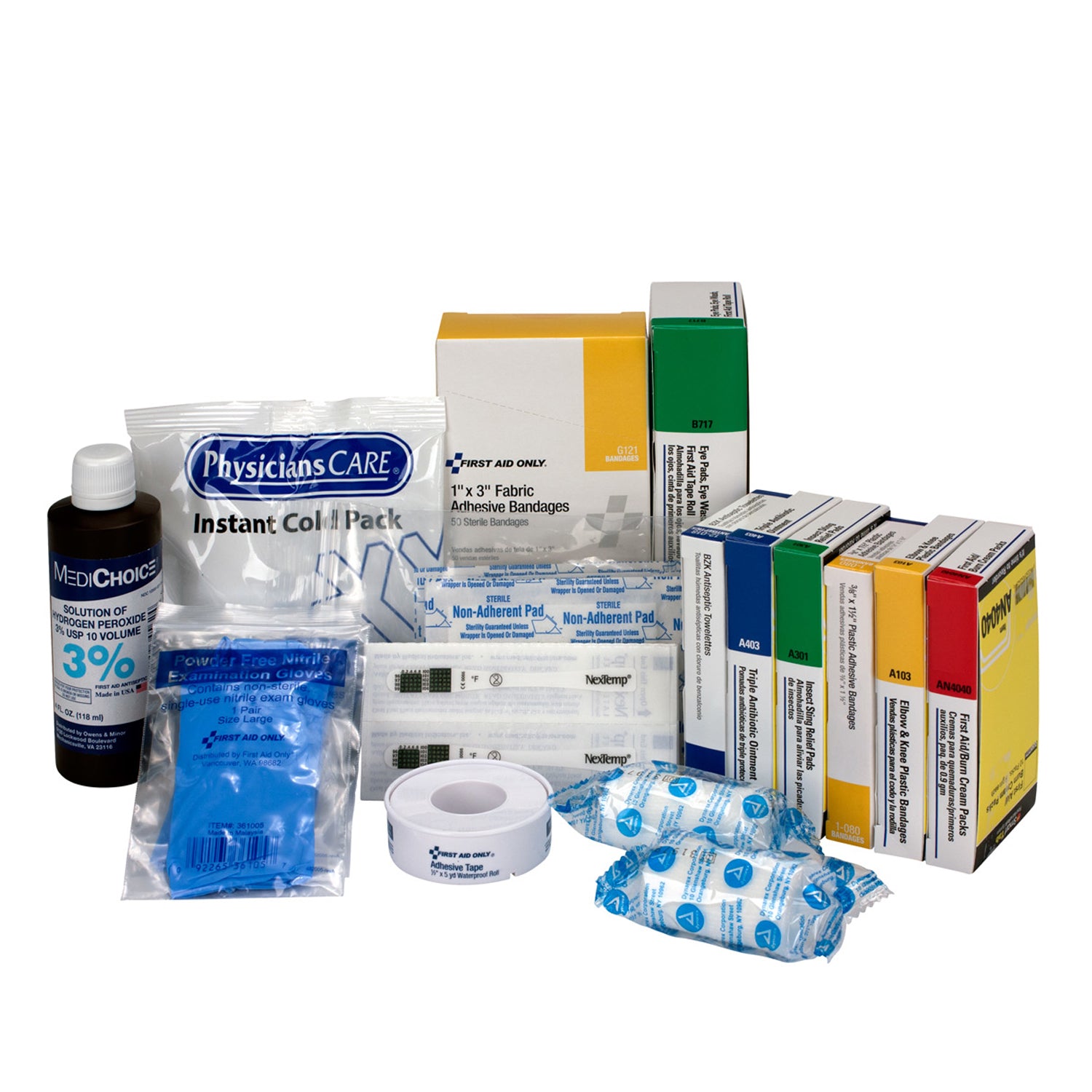 761004 - Solo primeros auxilios/Acme United Corporation - Kit pediátrico para 25 personas, recarga (SOLO ENVÍO DIRECTO - Pedido mínimo de $150), c/u