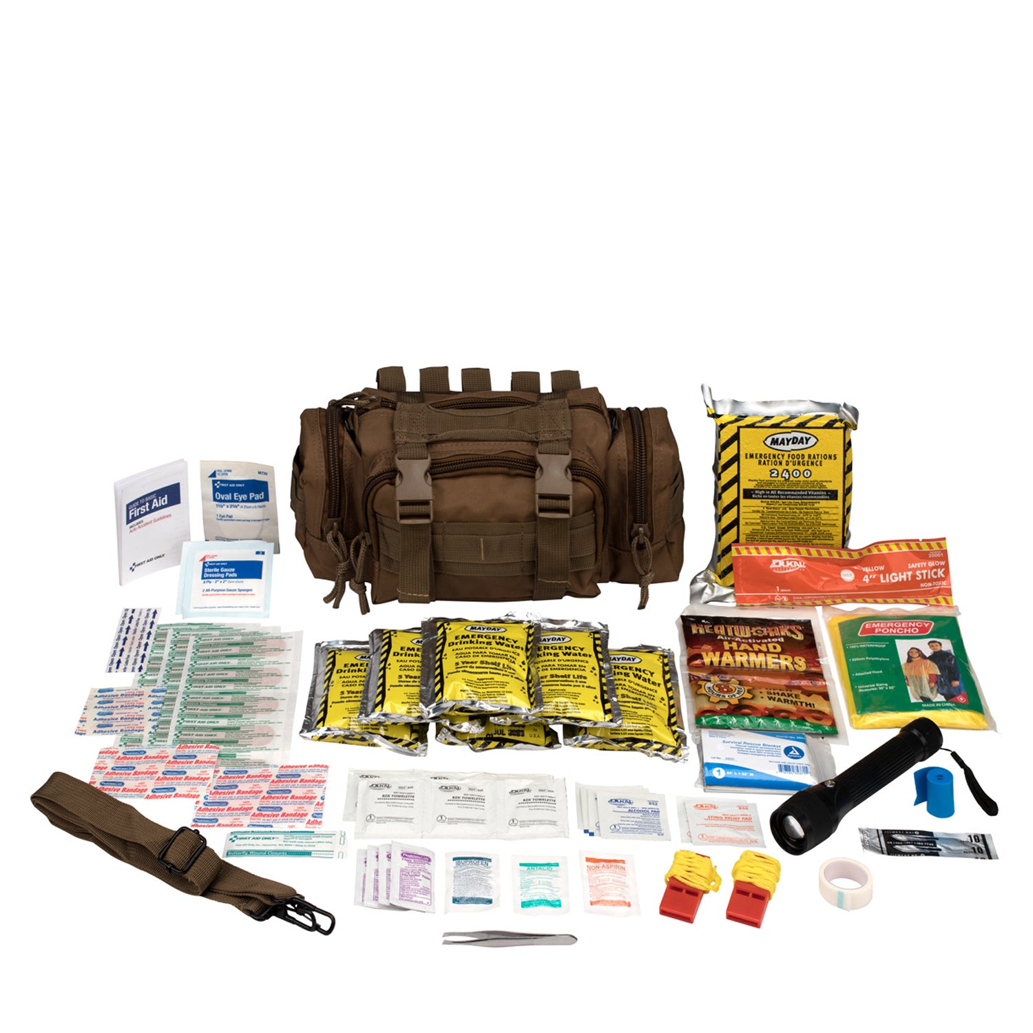90454 - Primeros auxilios solamente/Acme United Corporation - Preparación para emergencias, 1 persona, tela color canela bg (SOLO ENVÍO DIRECTO - Pedido mínimo de $150) , c/u