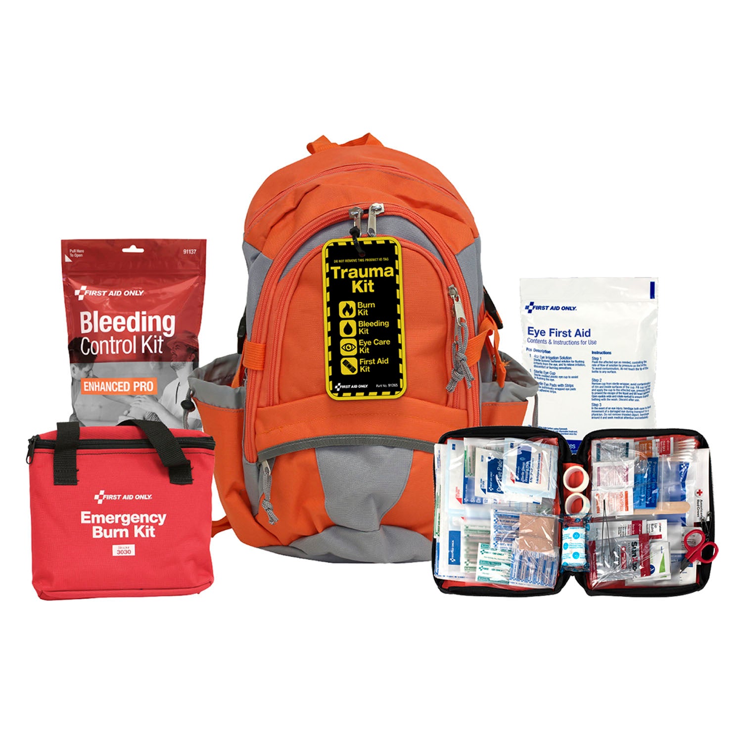 91265 - First Aid Only/Acme United Corporation - Trauma Backpack Kit (DROP SHIP ONLY - $150 Minimum Order) , ea