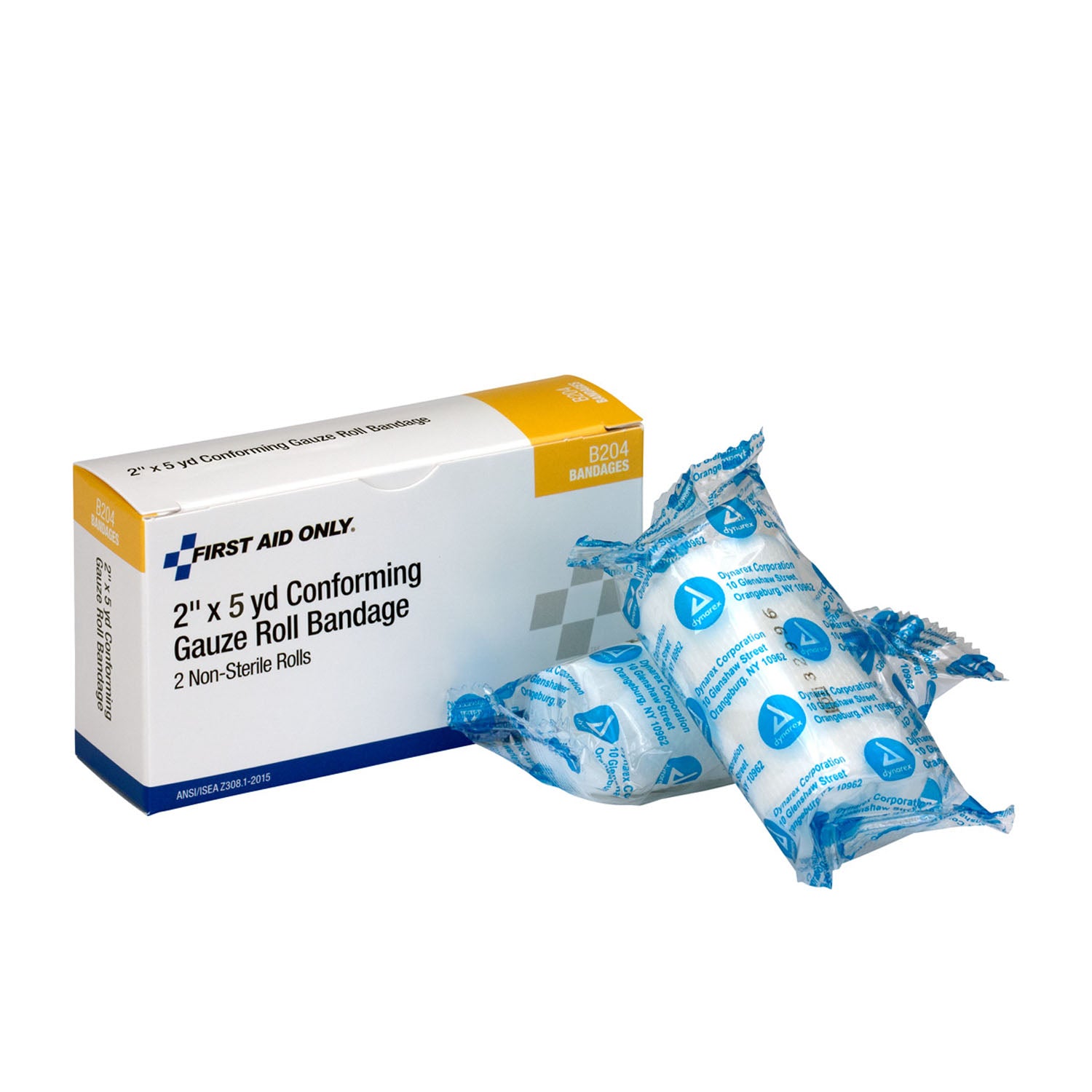 B204 - First Aid Only/Acme United Corporation - Conforming Gauze, 2"x4 yd, Non-Sterile, 2/bx (DROP SHIP ONLY - $150 Minimum Order) , bx