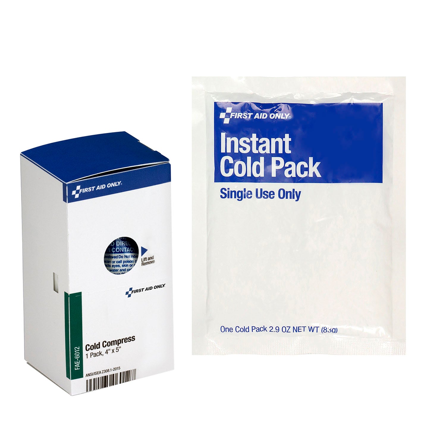 FAE-6012 - First Aid Only/Acme United Corporation - SC Refill, Includes: 4"x5" Cold Pack, 1/bx (DROP SHIP ONLY - $150 Minimum Order) , bx