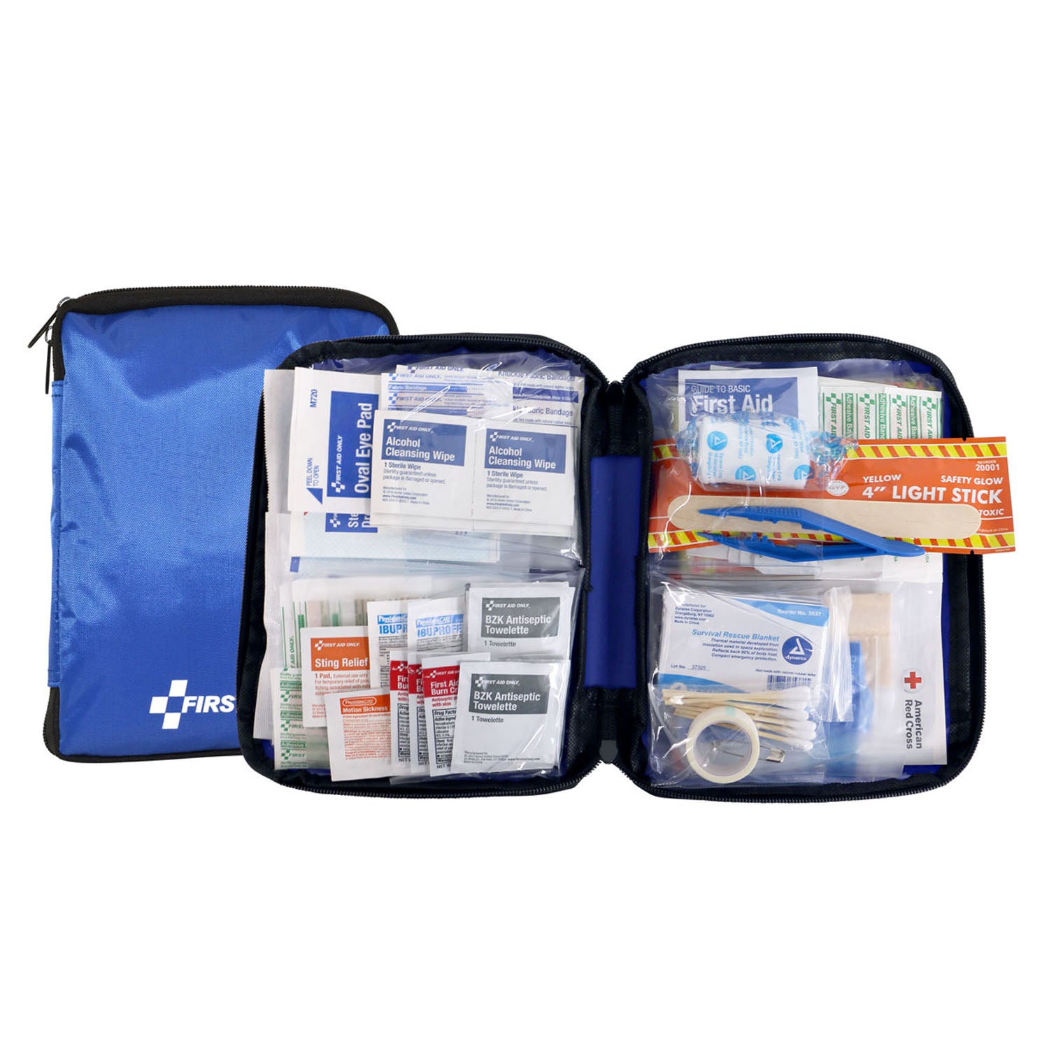 FAO-552 - Primeros auxilios solamente/Acme United Corporation - Botiquín de primeros auxilios para vehículos, 143 piezas, estuche de tela (SOLO ENVÍO DIRECTO - Pedido mínimo de $150), c/u