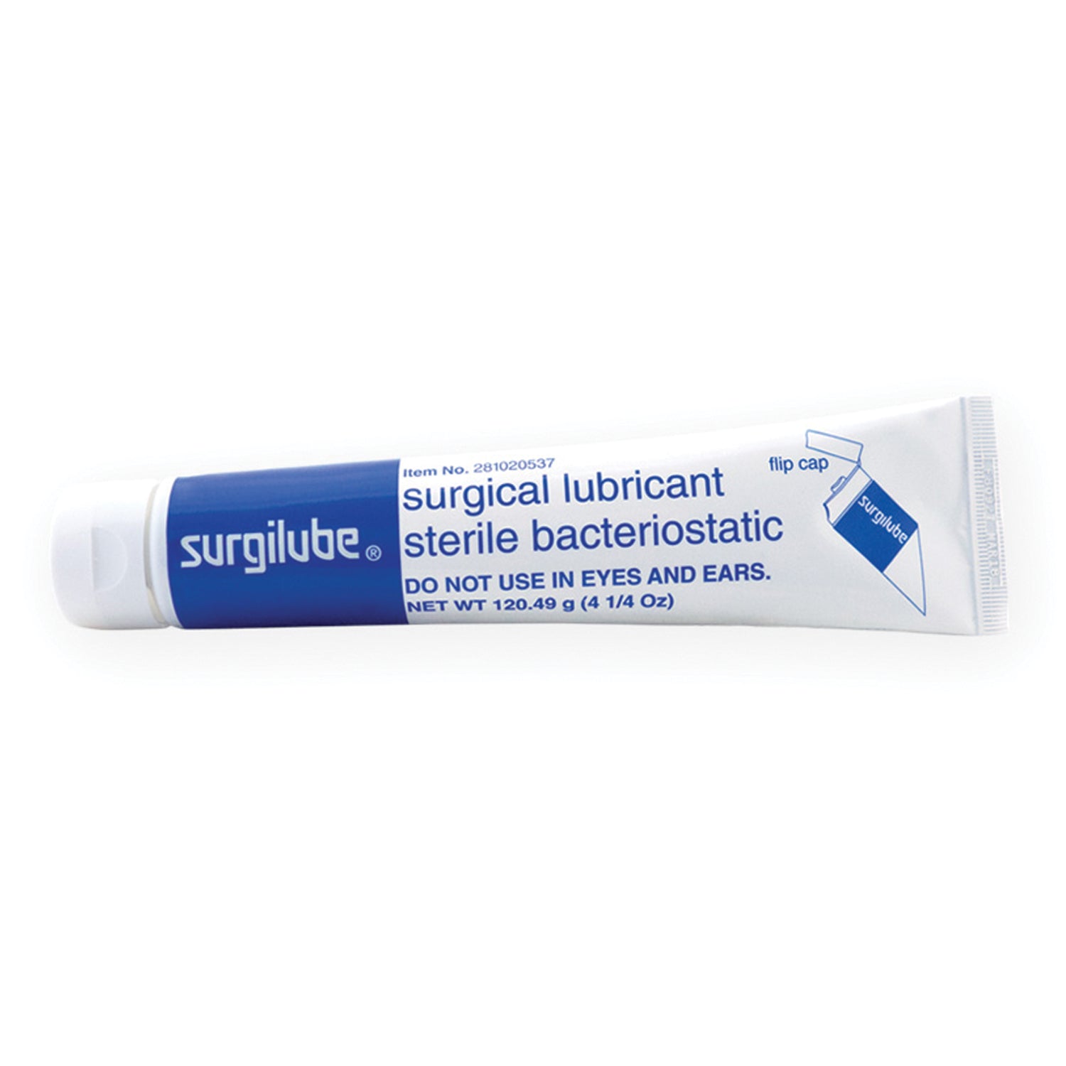 0281-0205-37 - HR Healthcare - SURGILUBE® 4.25盎司(120.49克)翻蓋軟管(複合軟管),12支/盒(6盒/箱,45盒/托盤),盒裝