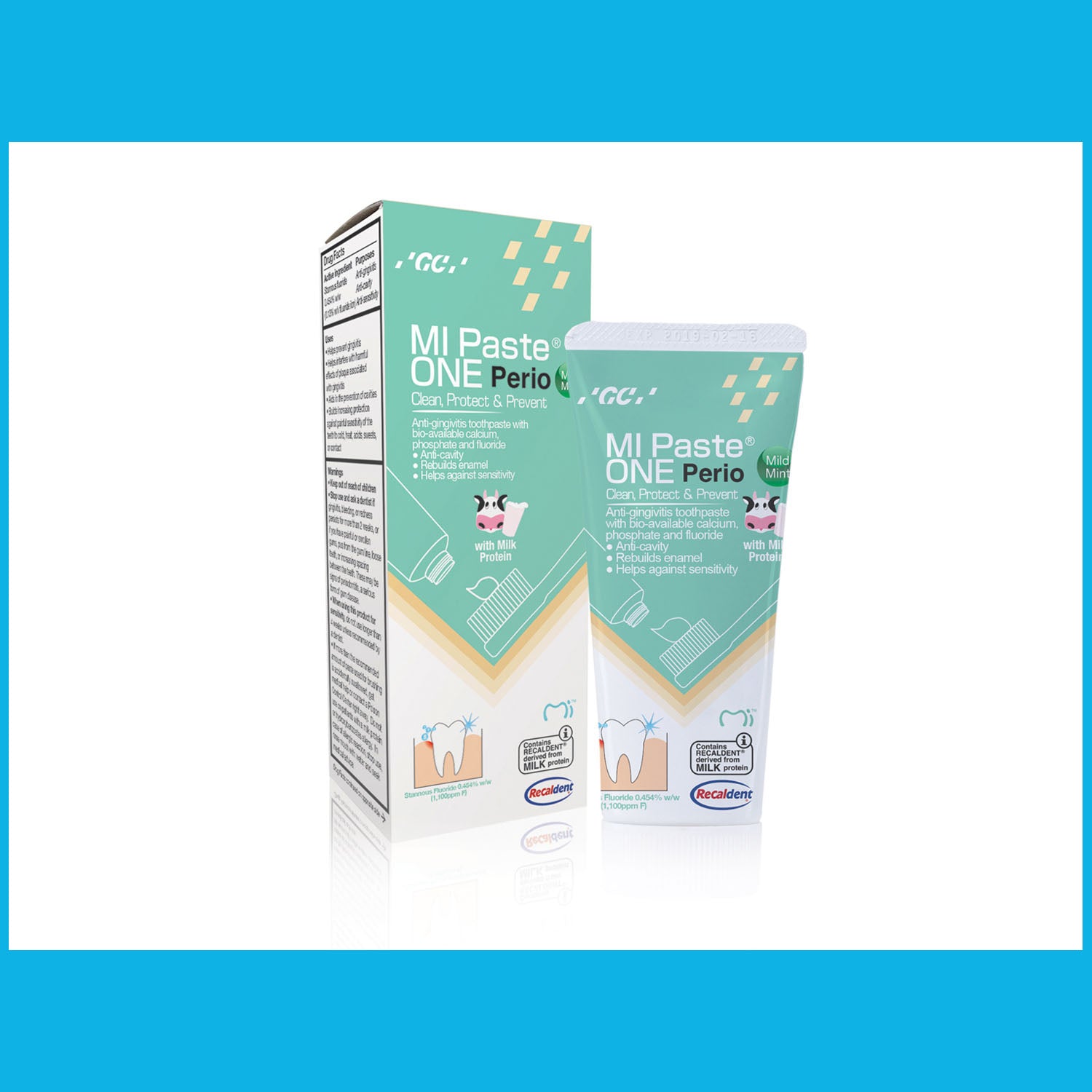 437300 - GC America, Inc. - MI Paste ONE Perio, tubo de 42 g, paquete de 10 (solo para venta en EE. UU.), paquete