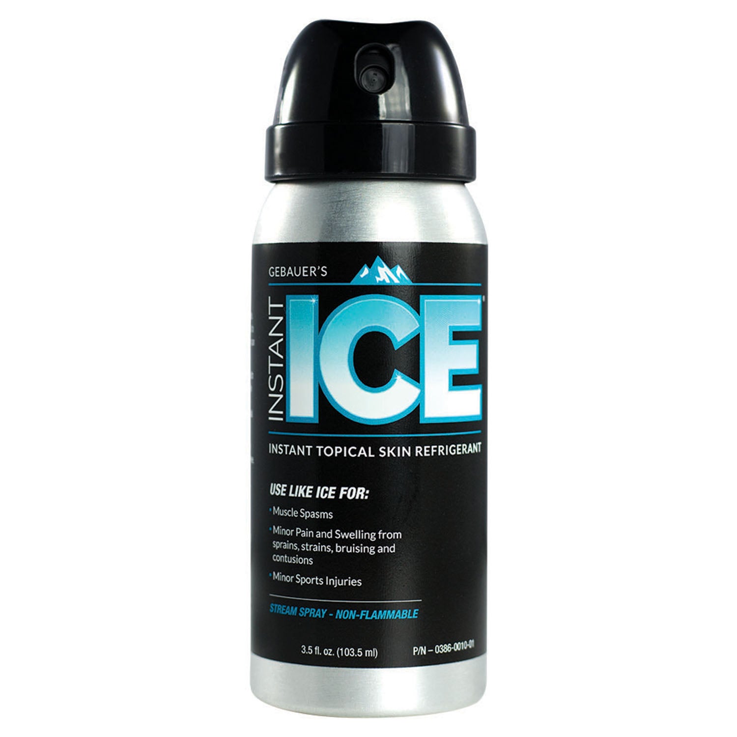 0386-0010-01 - Gebauer Company - Medium Stream, 3.9 fl oz (115ml), Aerosol Can, 12/dz (Rx) (HAZMAT Fees Apply, cannot ship via Air or to AK, GU, HI, MP, PR, VI - See Vendor Information Page for more details) REQUIRES HAZMAT SHIPMENT , dz