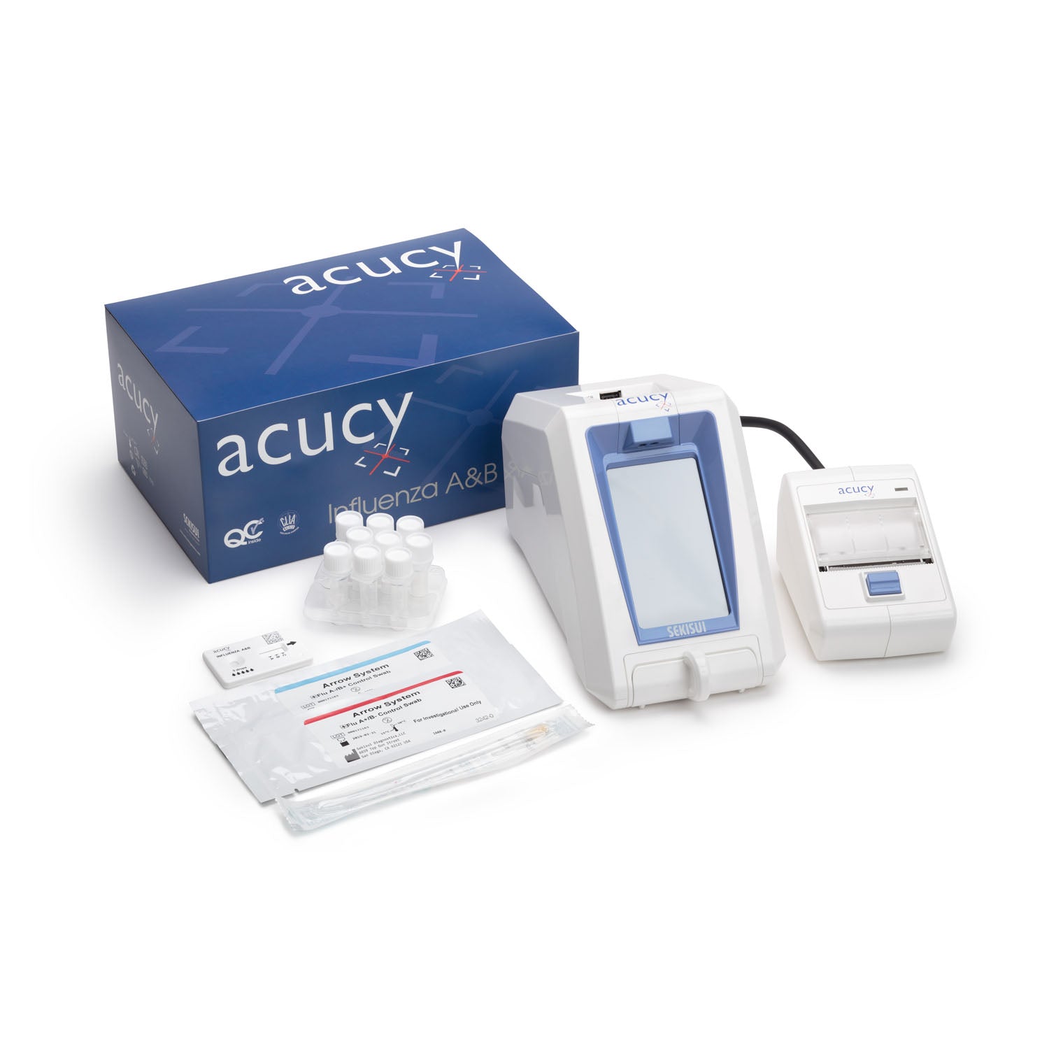 1039SK-FF - Sekisui Diagnostics, LLC - Acucy® System Influenza Starter Kit Includes: (1) Acucy® System with all the required Components & (2) Acucy® Influenza A&B Kits, 1/kt (Continental US Only) , kt