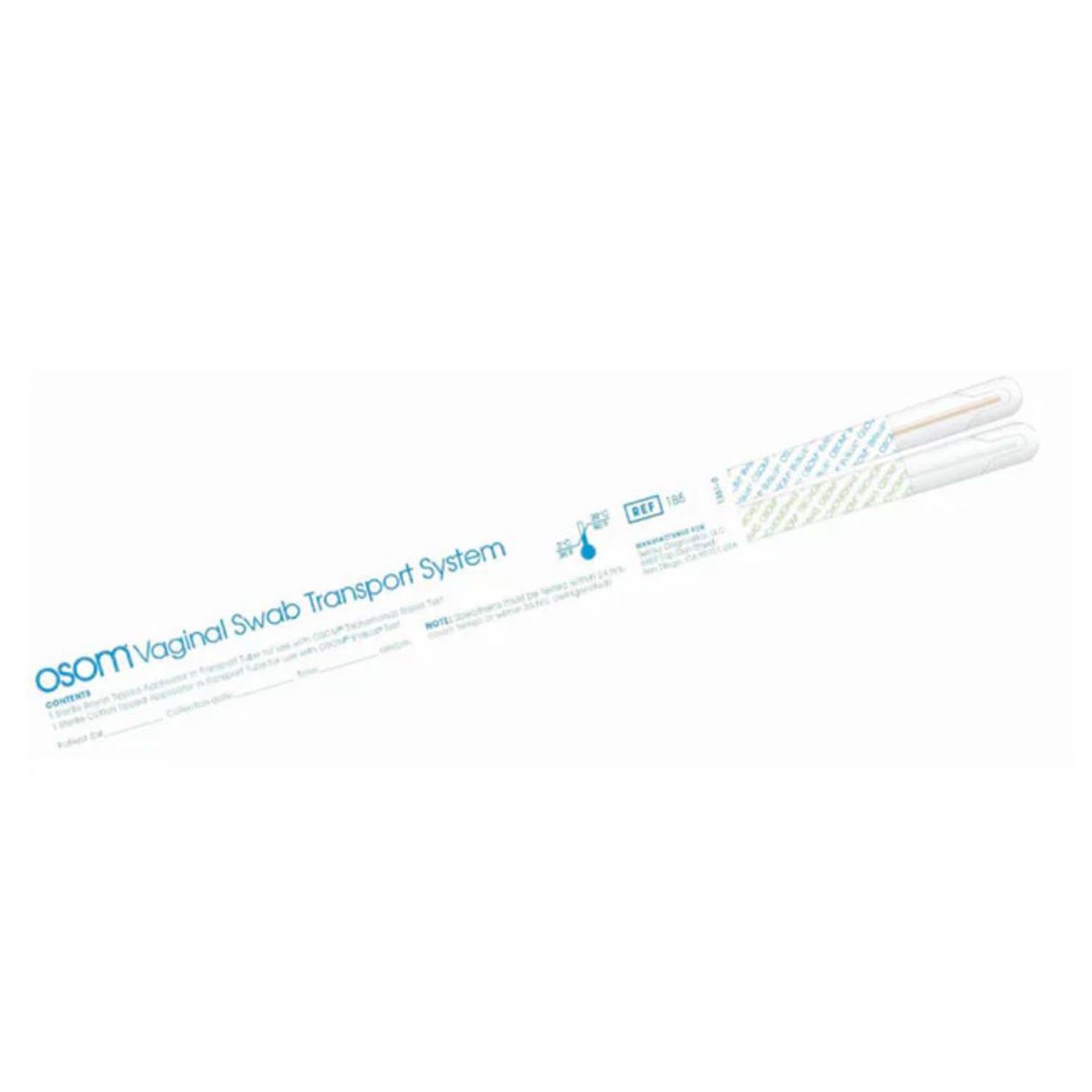 185 - Sekisui Diagnostics, LLC - Vaginal Transport System, Transport Tube Includes: (1) Rayon Swab For Use with Trichomonas Test & (1) Cotton Swab For Use with BVBLUE Test, Sterile, 50 set/bx, 10 bx/cs (Item is Non-Returnable & Non-Refundable) (Continent