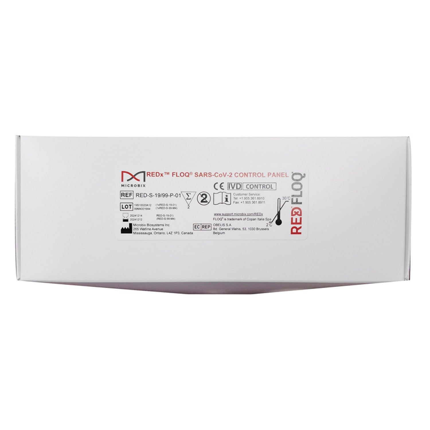 RED-S-19/99-P-01 - Sekisui Diagnostics, LLC - Microbix COVID-19 Controls Contents Kit Contents: (1) Positive Swab, (1) Negative Swab, 1/kt (DROP SHIP TO END USER) (Non-Returnable & Non-Refundable) (Continental US Only) (DROP SHIP ONLY) , kt