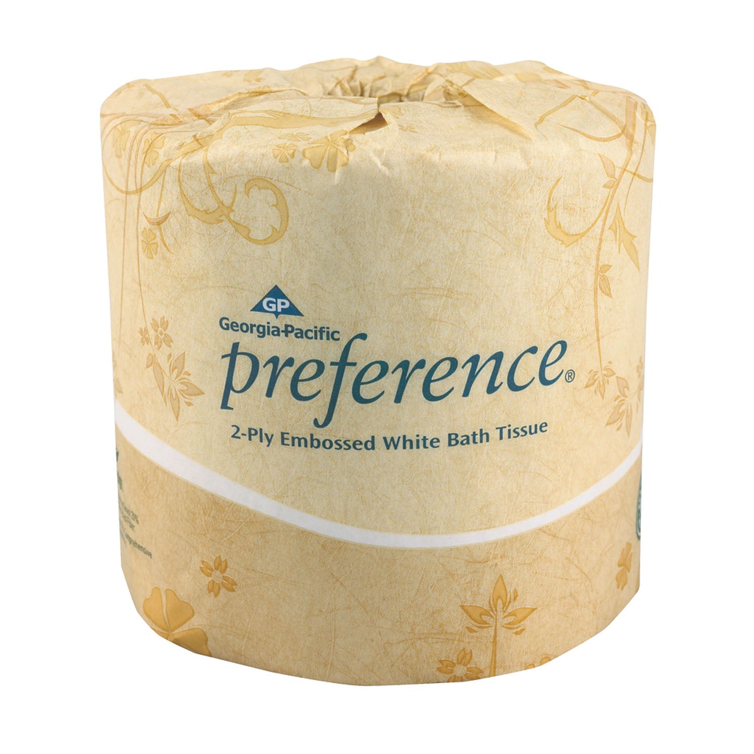 18280 - Georgia-Pacific Consumer Products - Embossed Bathroom Tissue, 2-Ply, White, 4½" x 4.05", 550 sht/rl, 80 rl/cs (20 cs/plt) , cs
