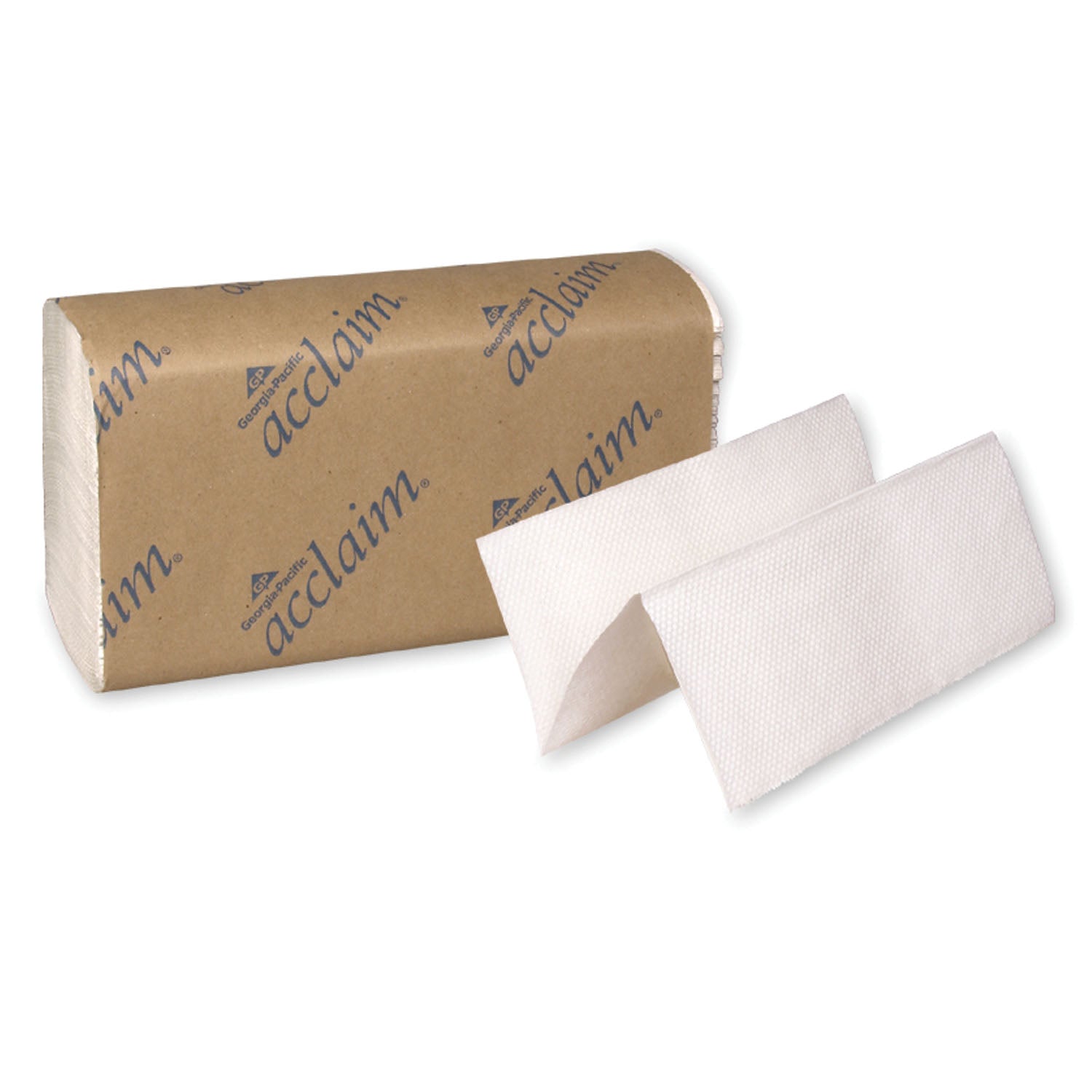 20204 - Georgia-Pacific Consumer Products - Toallas multipliegue, banda de papel, blancas, 9¼" x 9½", 250 unidades/paquete, 16 paquetes/caja (150 cajas/plt)