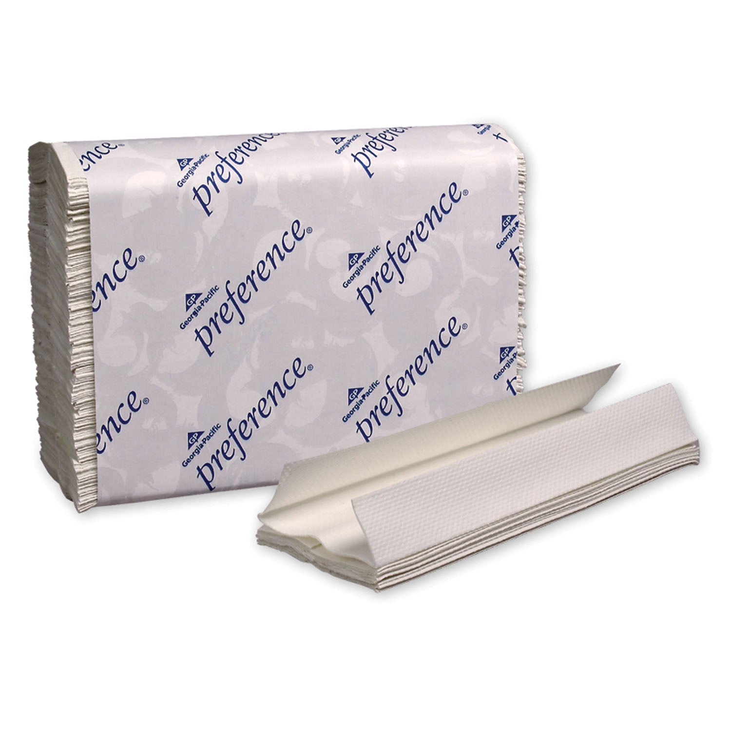 20241 - Georgia-Pacific Consumer Products - Toallas de papel plegables en C, banda de papel, blancas, hojas de 26,5 x 34,5 cm, 200 unidades/paquete, 12 paquetes/caja (40 cajas/plt)